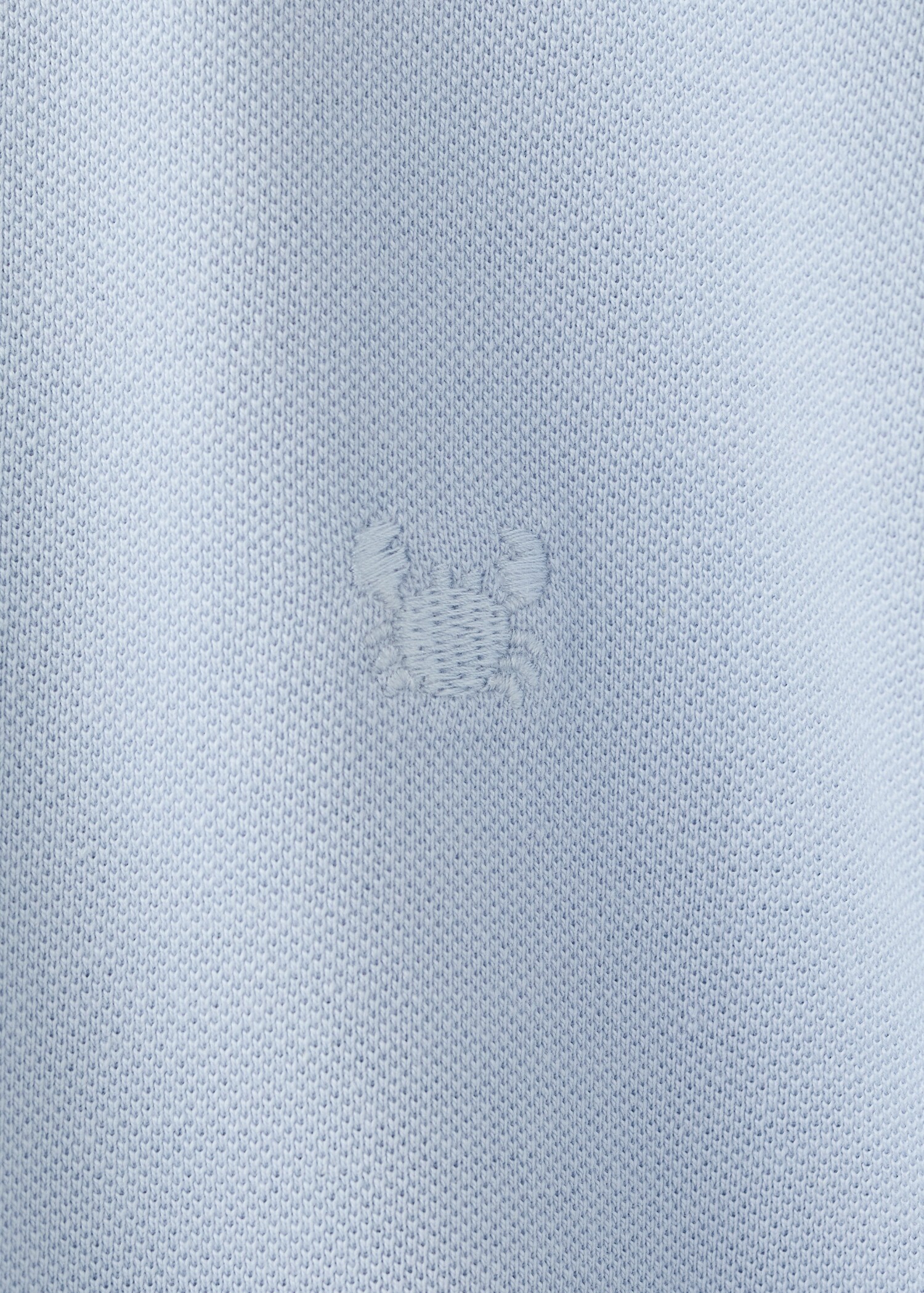 Polo de algodão com detalhe bordado - Pormenor do artigo 0