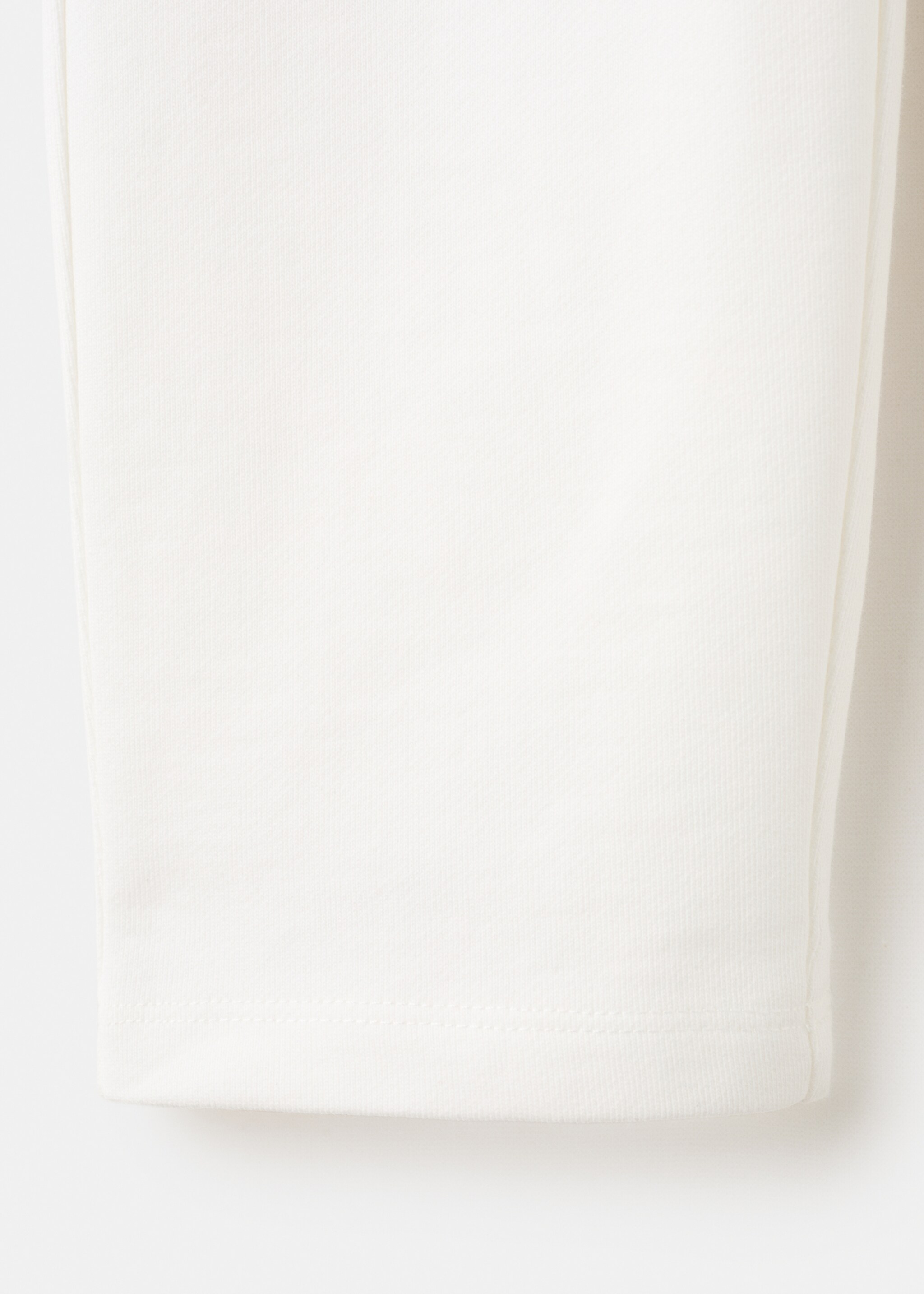 Pantalón recto algodón - Detalle del artículo 0, Blanco roto. Ref: 27015146-00.