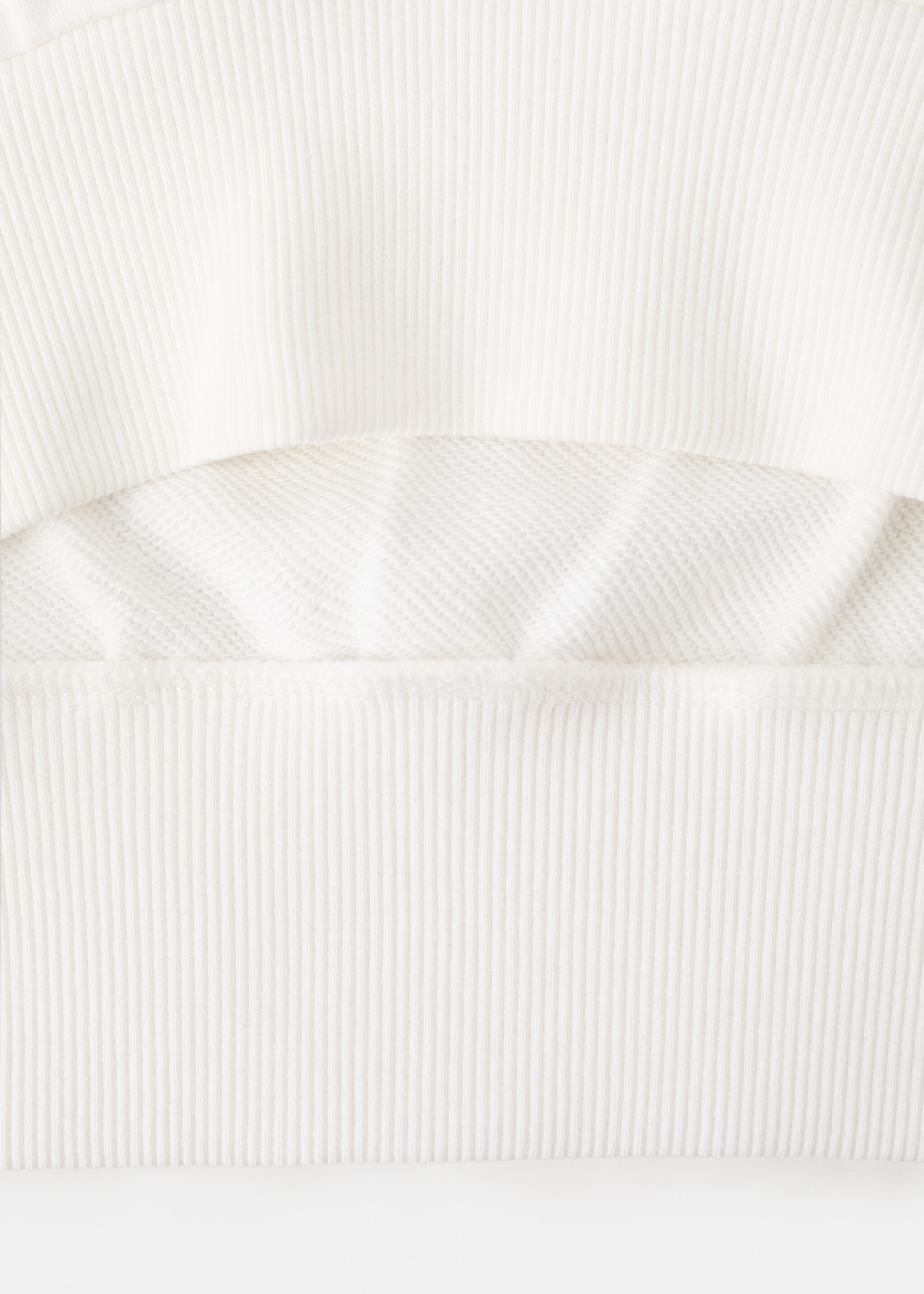 Sudadera algodón estampada - Detalle del artículo 0, Blanco roto. Ref: 27015147-00.