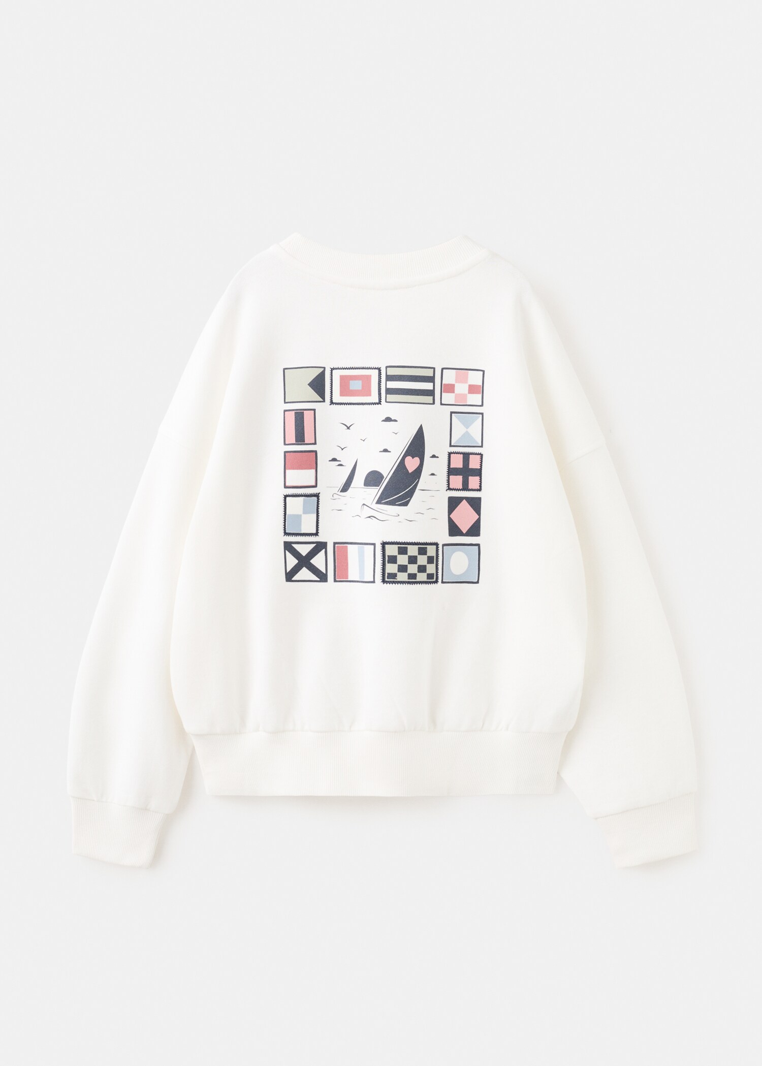 Sudadera algodón estampada - Reverso del artículo