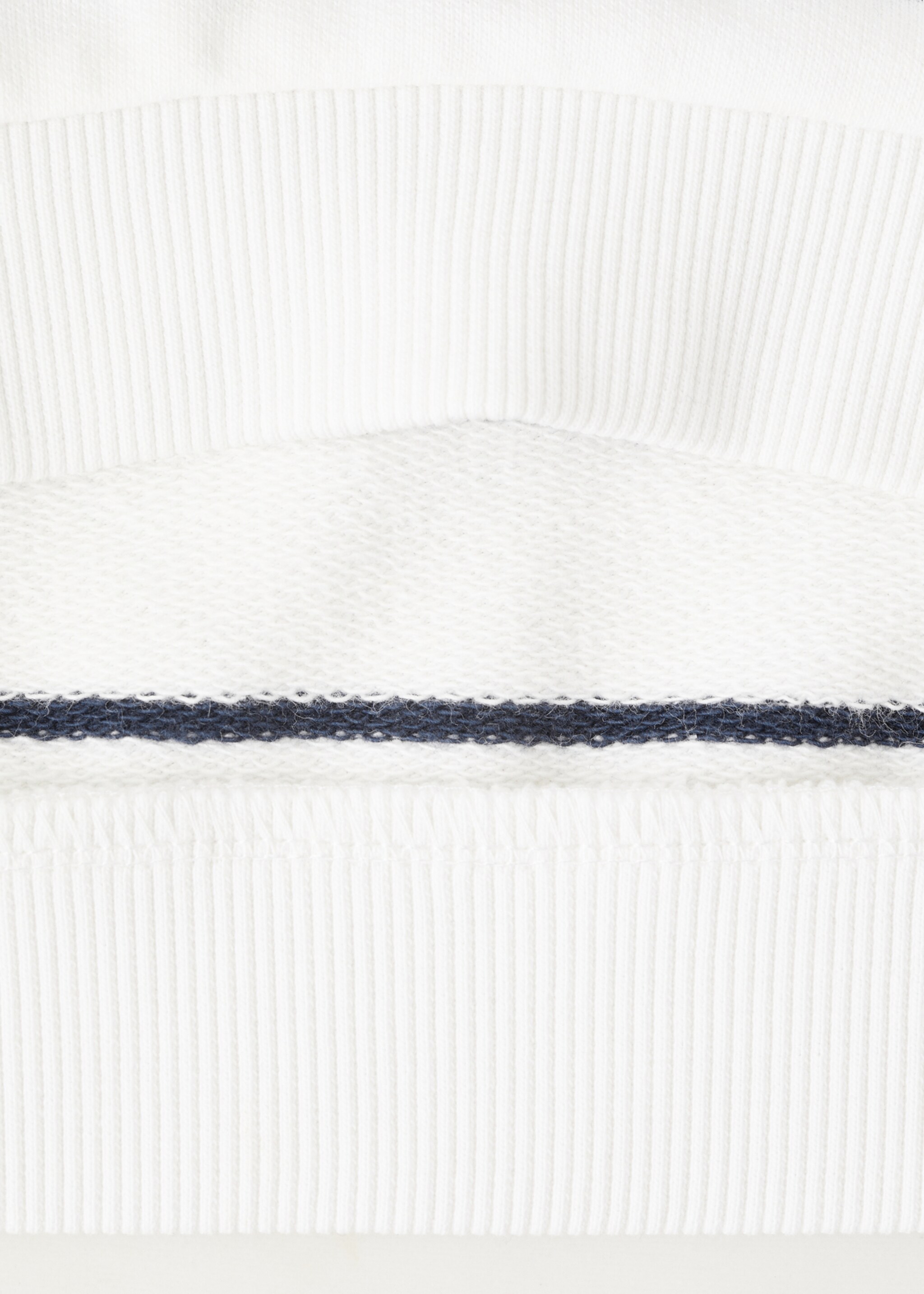 Світшот з бавовни в смужку - Детальніше про товар 0, Брудно-білий. Ref: 27015148-00.