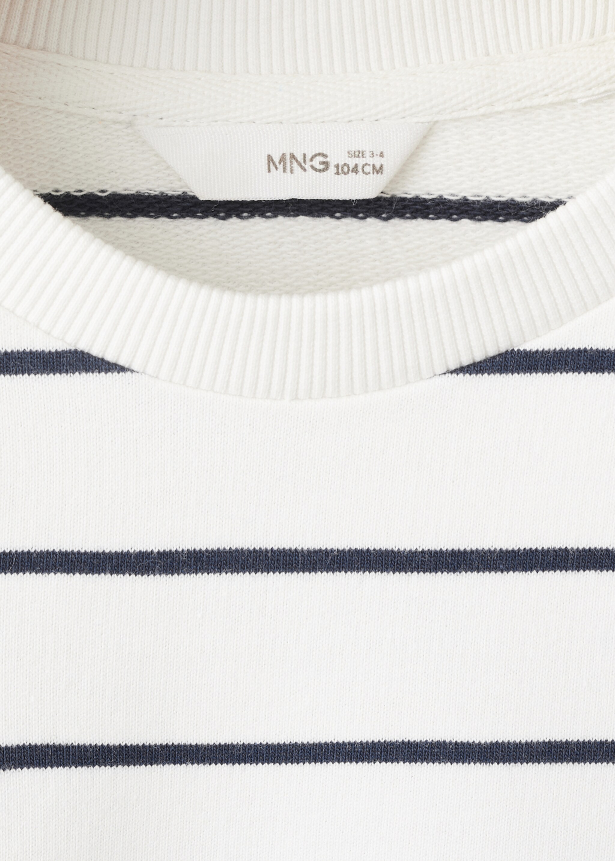 Світшот з бавовни в смужку - Детальніше про товар 8, Брудно-білий. Ref: 27015148-00.