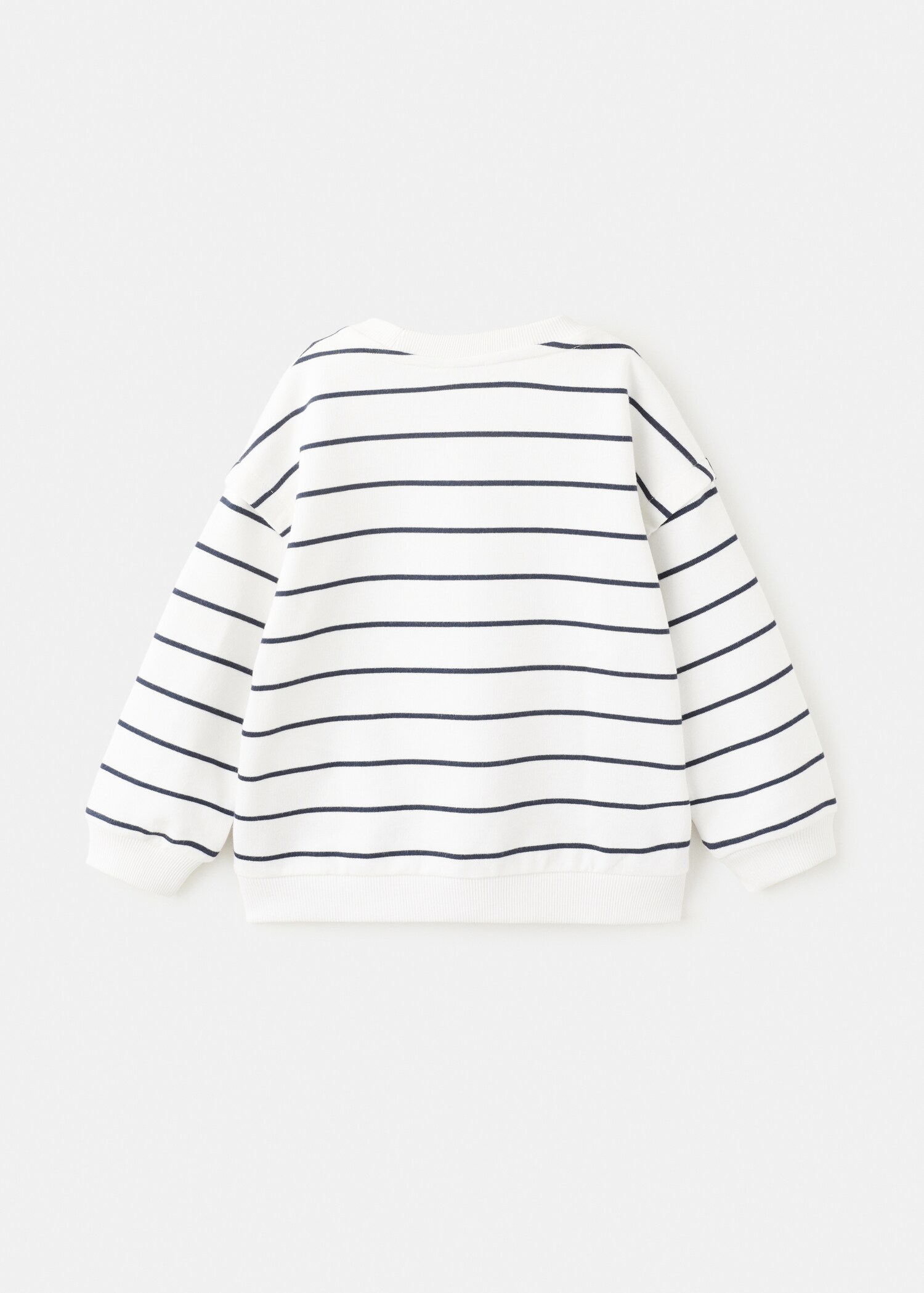 Світшот з бавовни в смужку - Зворотна сторона товару