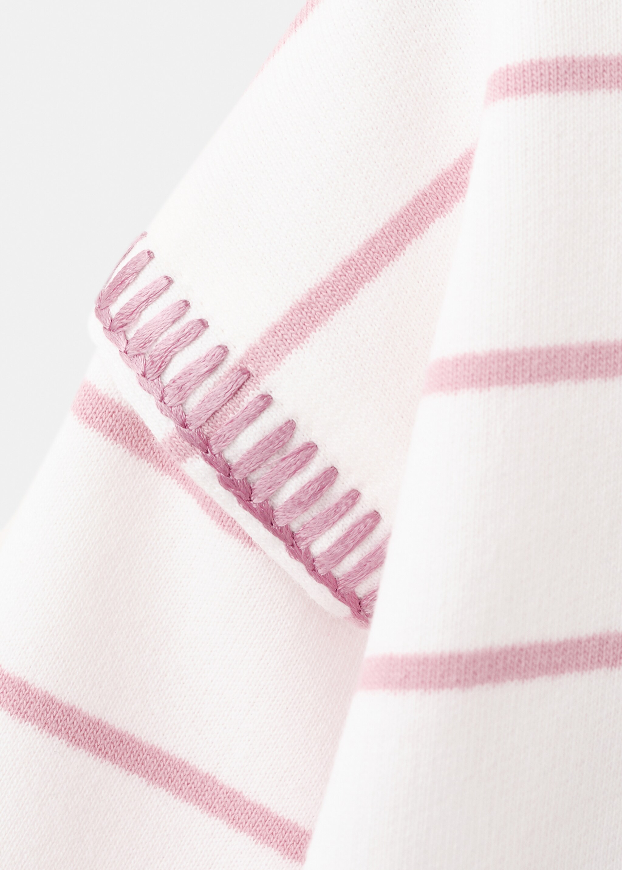 سترة من مزيج القطن مخططة - تفاصيل المنتج 0, وردي. Ref: 27015148-00.