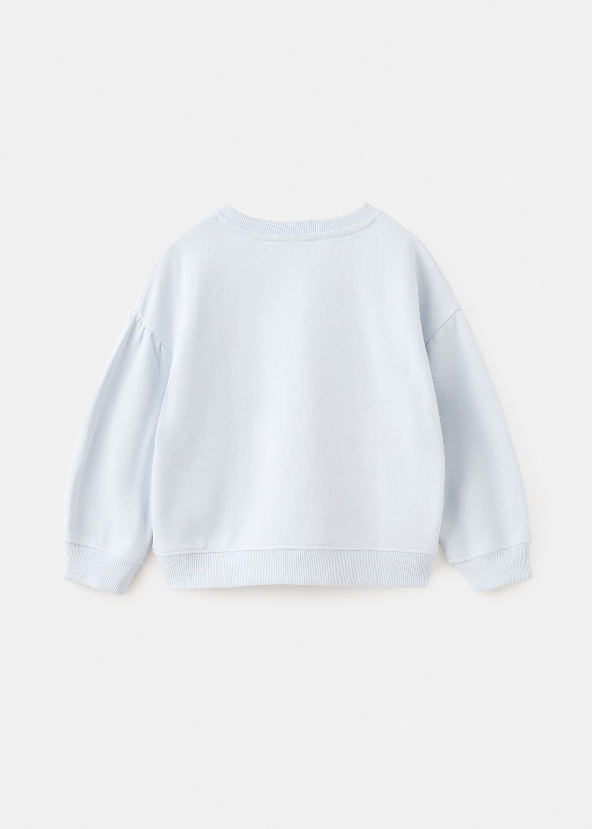 Seal print sweatshirt - Reverse of the article, Sky Blue. Ref: 27015150-00.