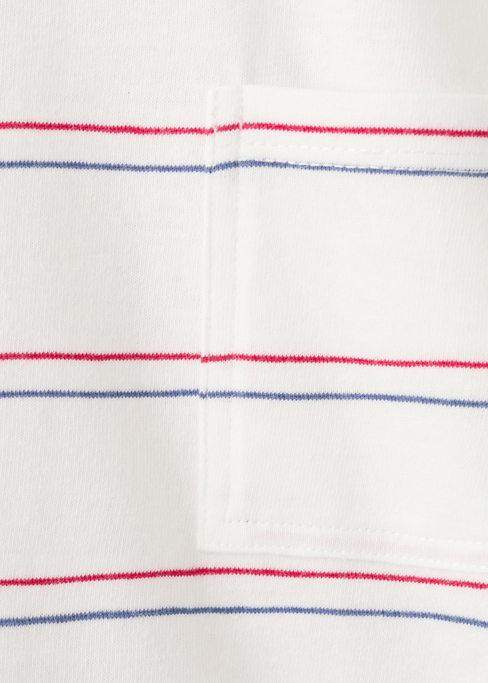 Camiseta algodón rayas - Detalle del artículo 0, Rojo. Ref: 27015157-00.
