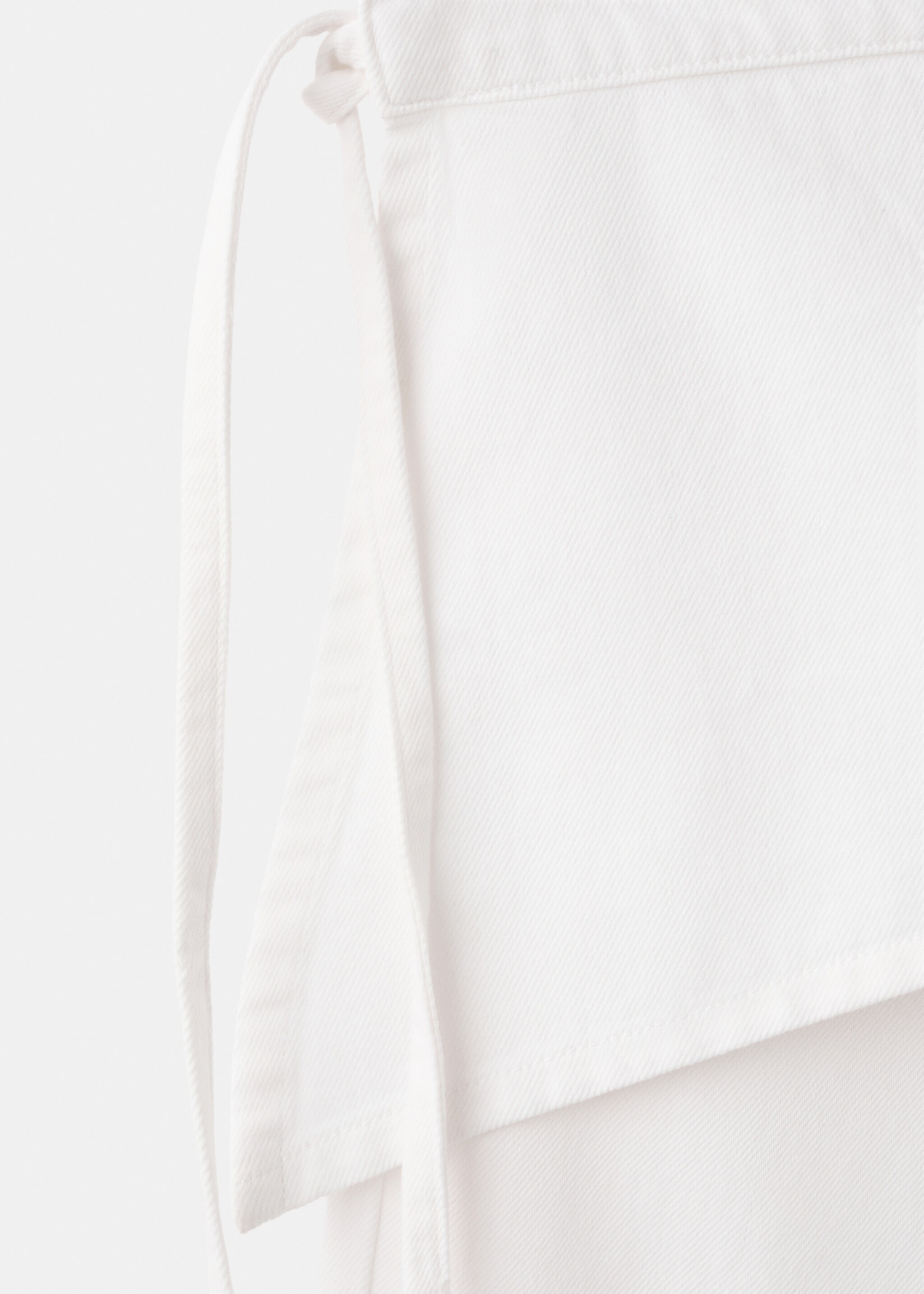 Jean wide leg detalle pañuelo - Detalle del artículo 0, Blanco roto. Ref: 27015160-00.