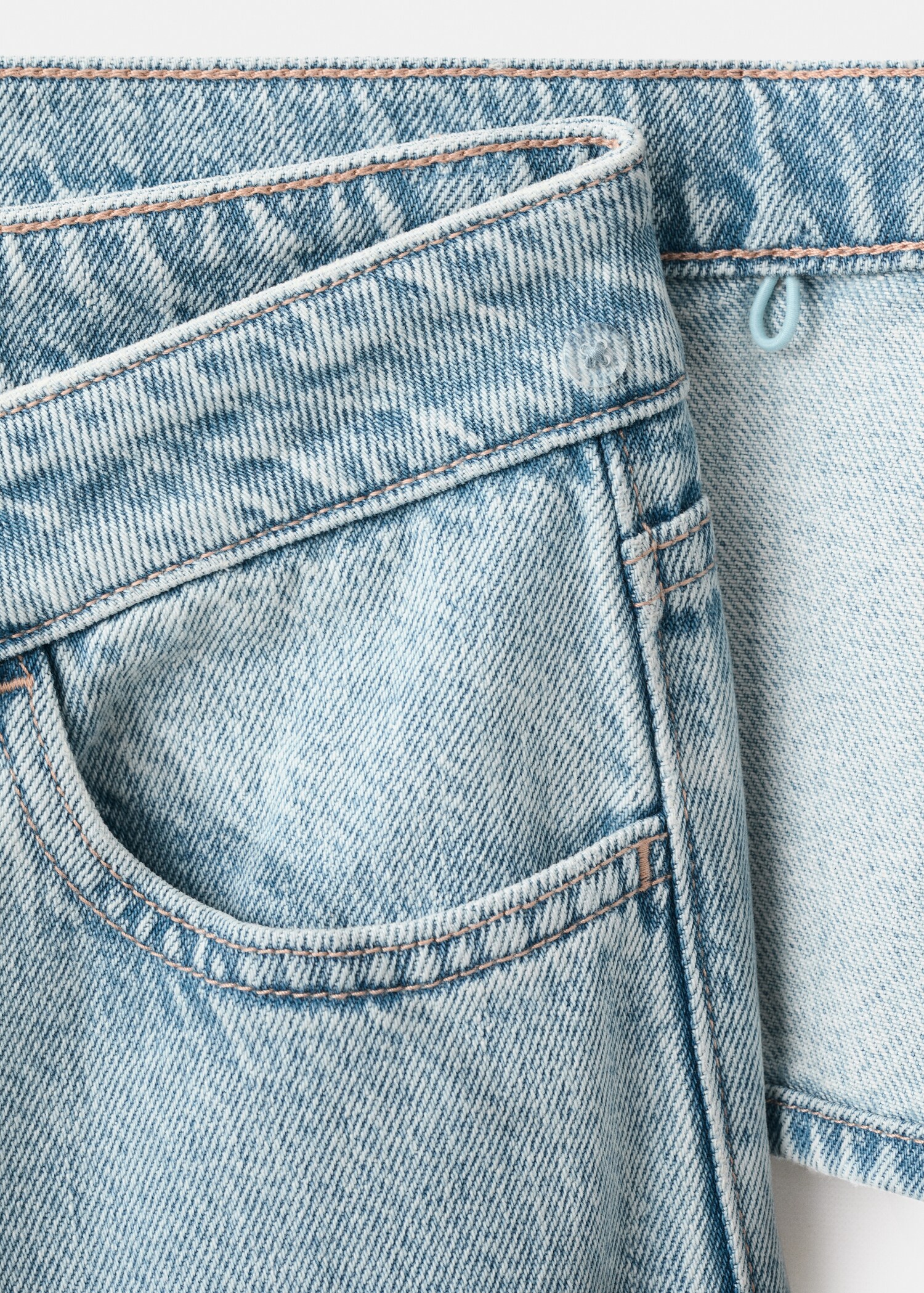 Wide-leg jeans with scarf detail - Details of the article 0