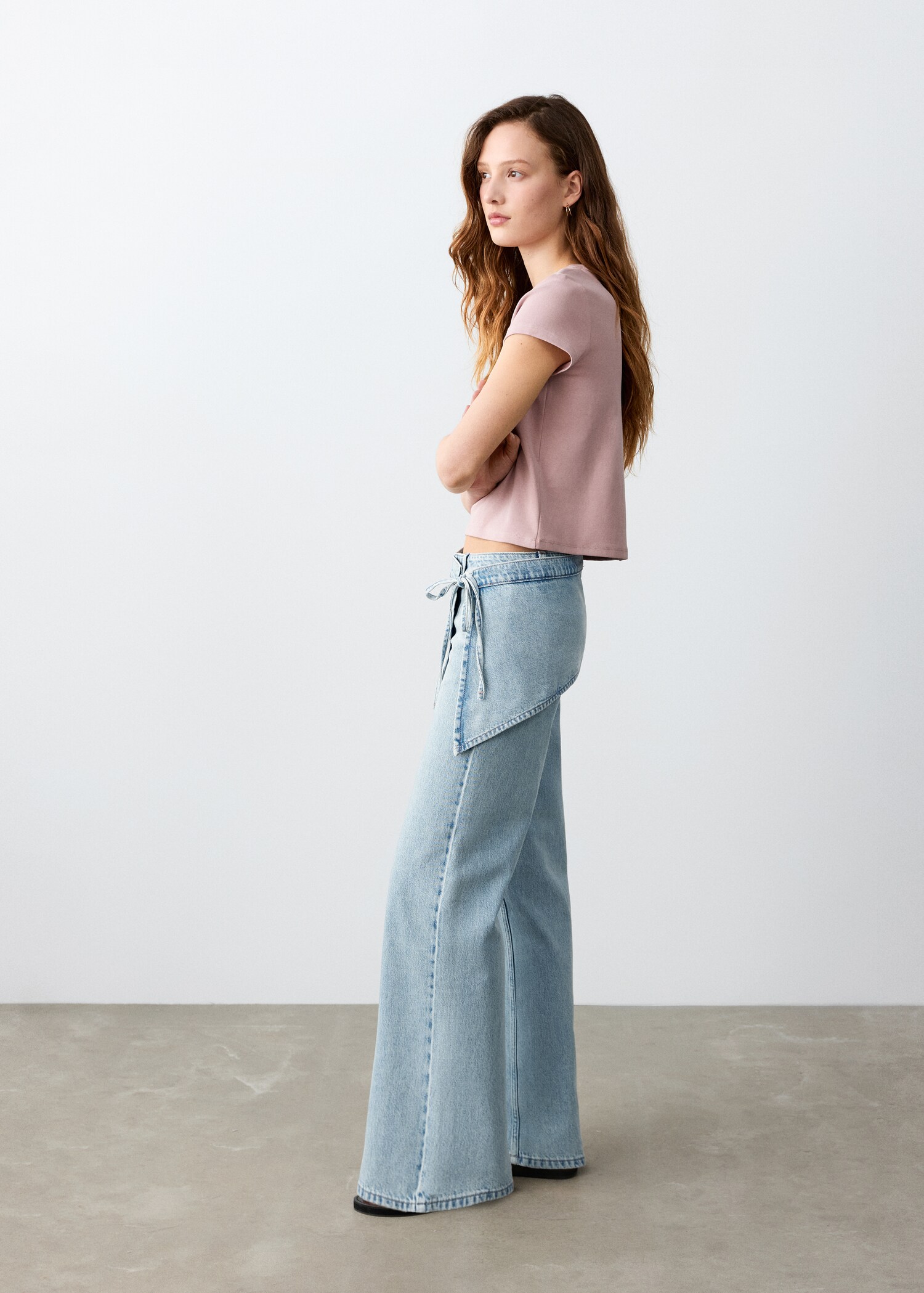 Jean wide leg détaille foulard - Détail de l'article 1