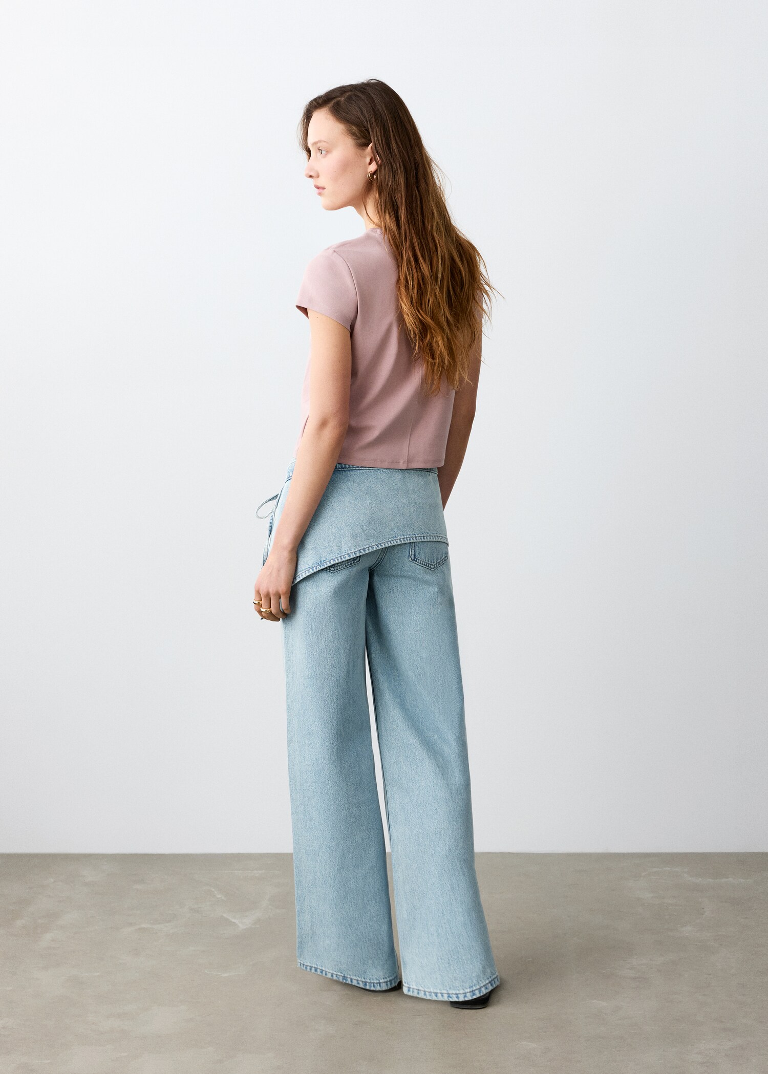 Jean wide leg détaille foulard - Verso de l’article