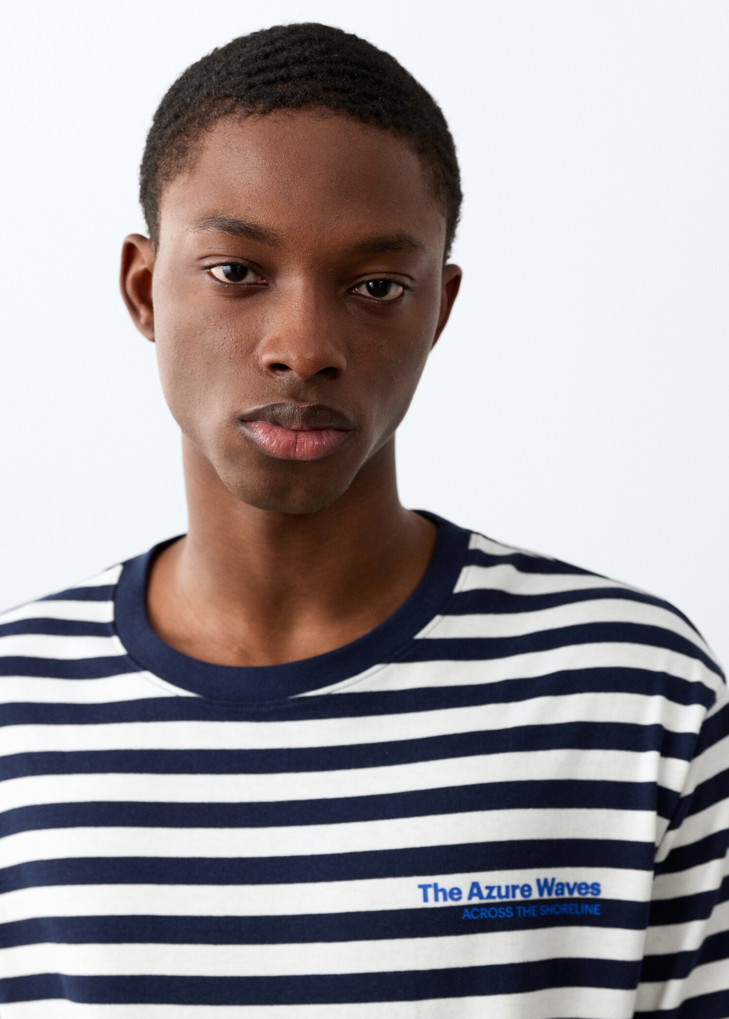 T-shirt azure - Details of the article 1