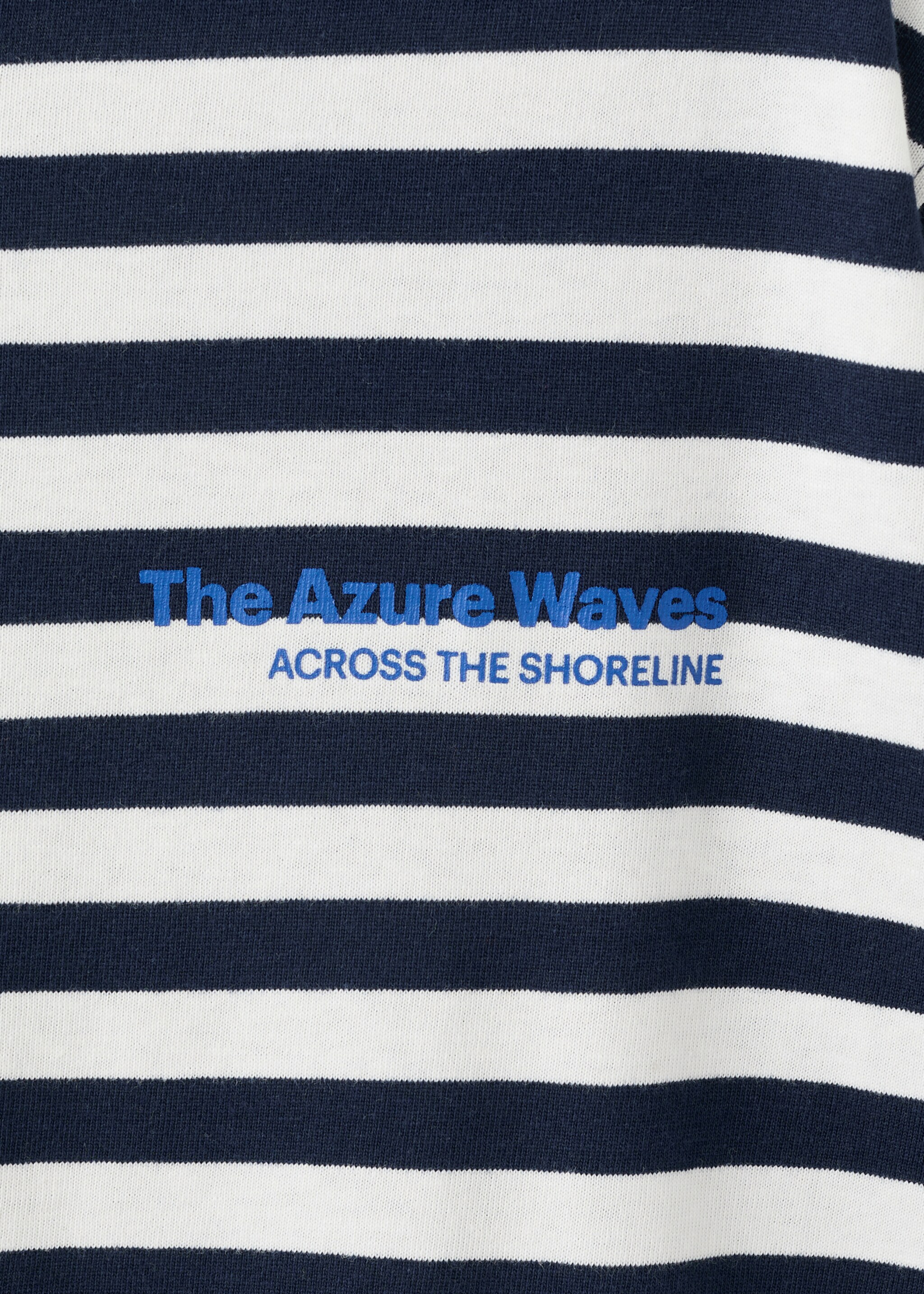 T-shirt azure - Details of the article 8, Navy. Ref: 27015164-00.