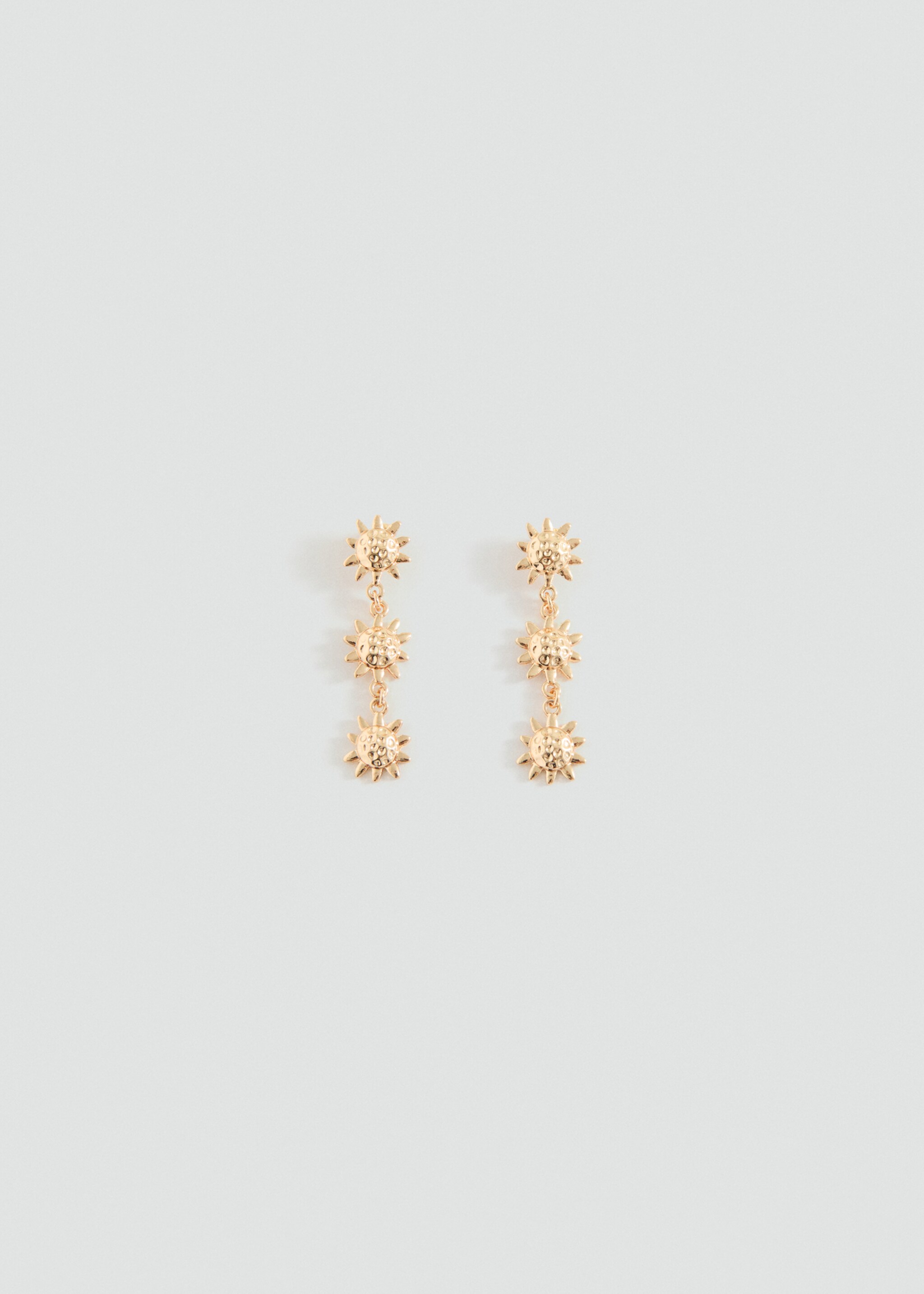 Long sun earrings - Article without model, Gold. Ref: 27015173-00.