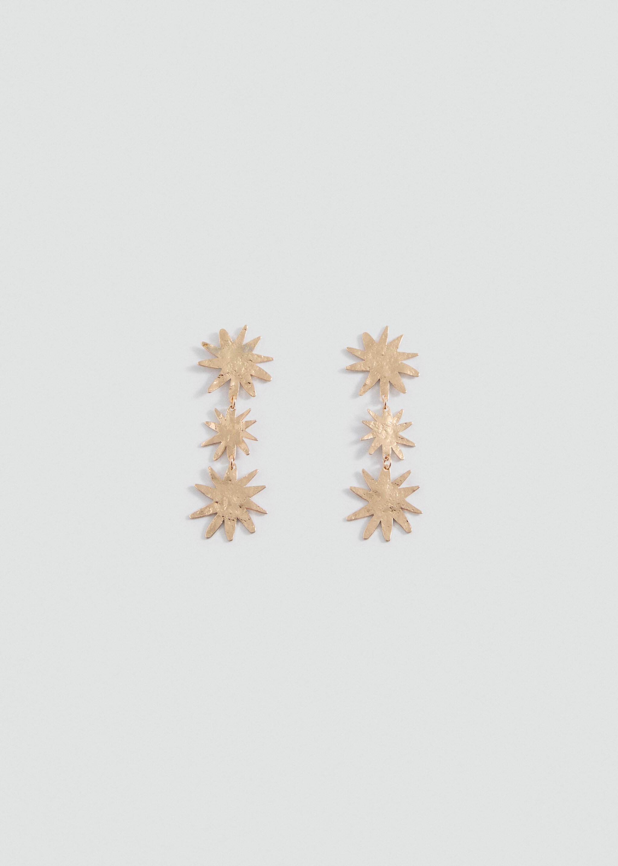 Brincos compridos de sóis - Artigo sem modelo, Ouro. Ref: 27015180-00.