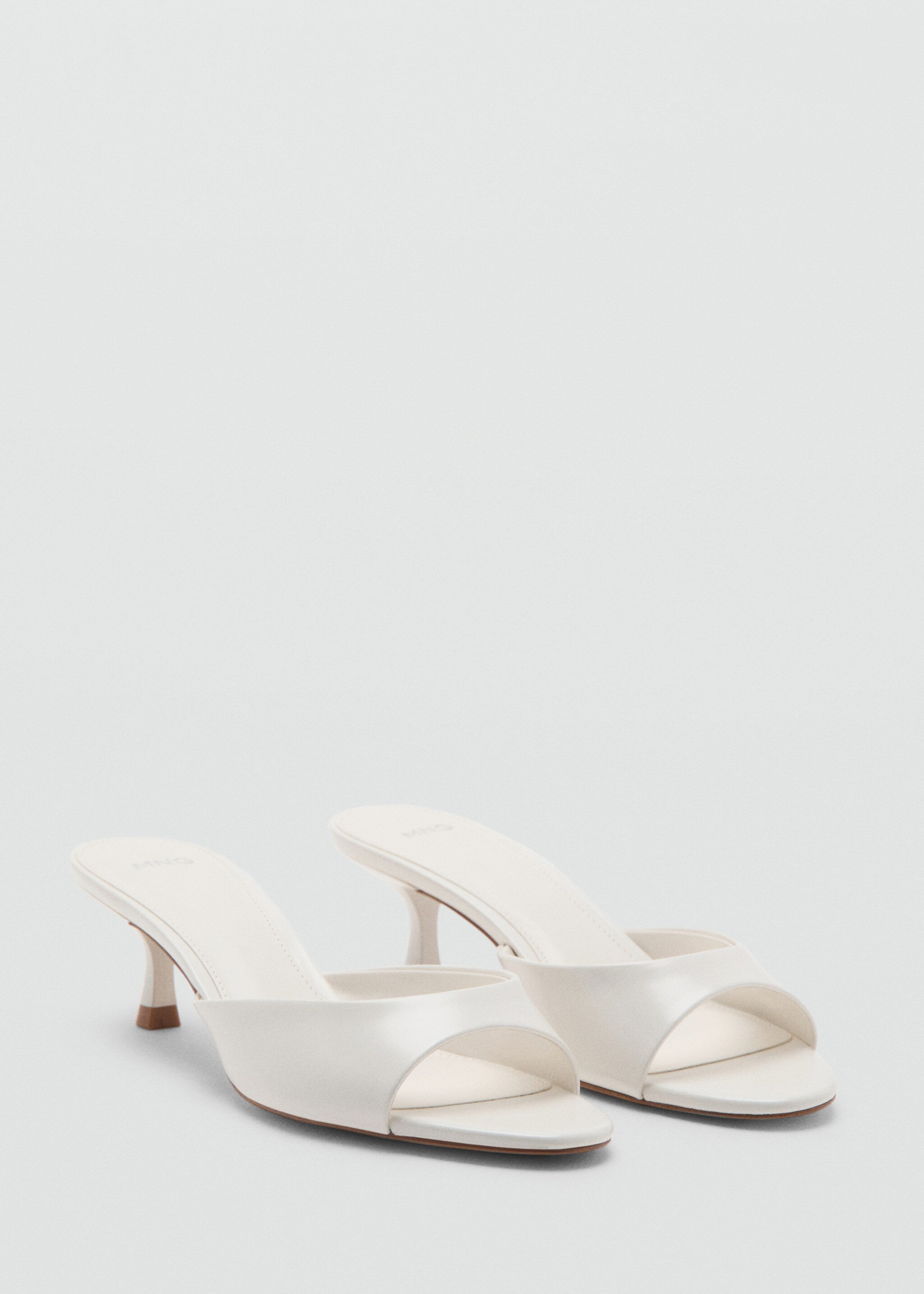 Pointed heel sandals - Medium plane, White. Ref: 27015820-00.