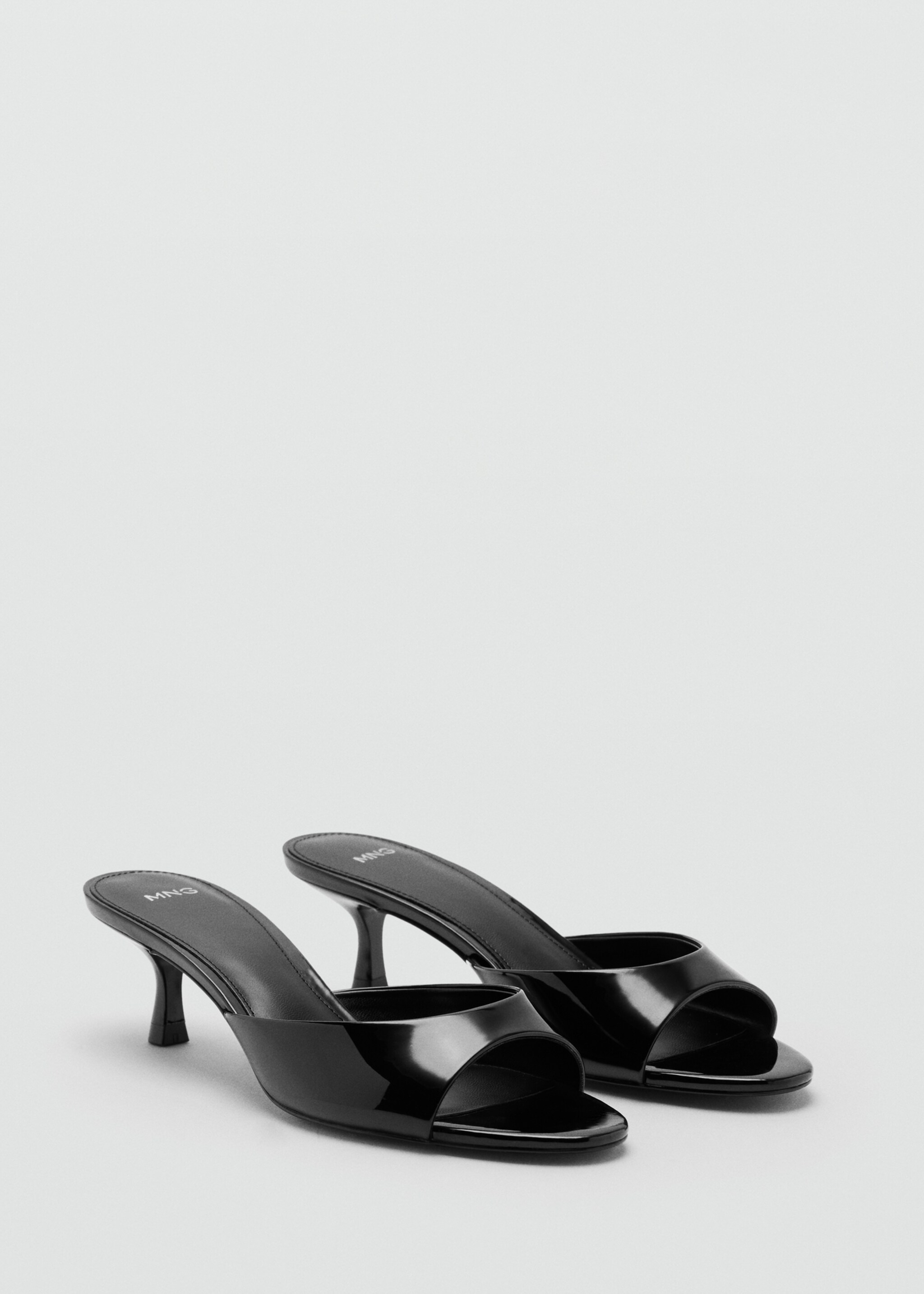 Pointed heel sandals - Medium plane, Black. Ref: 27015820-00.