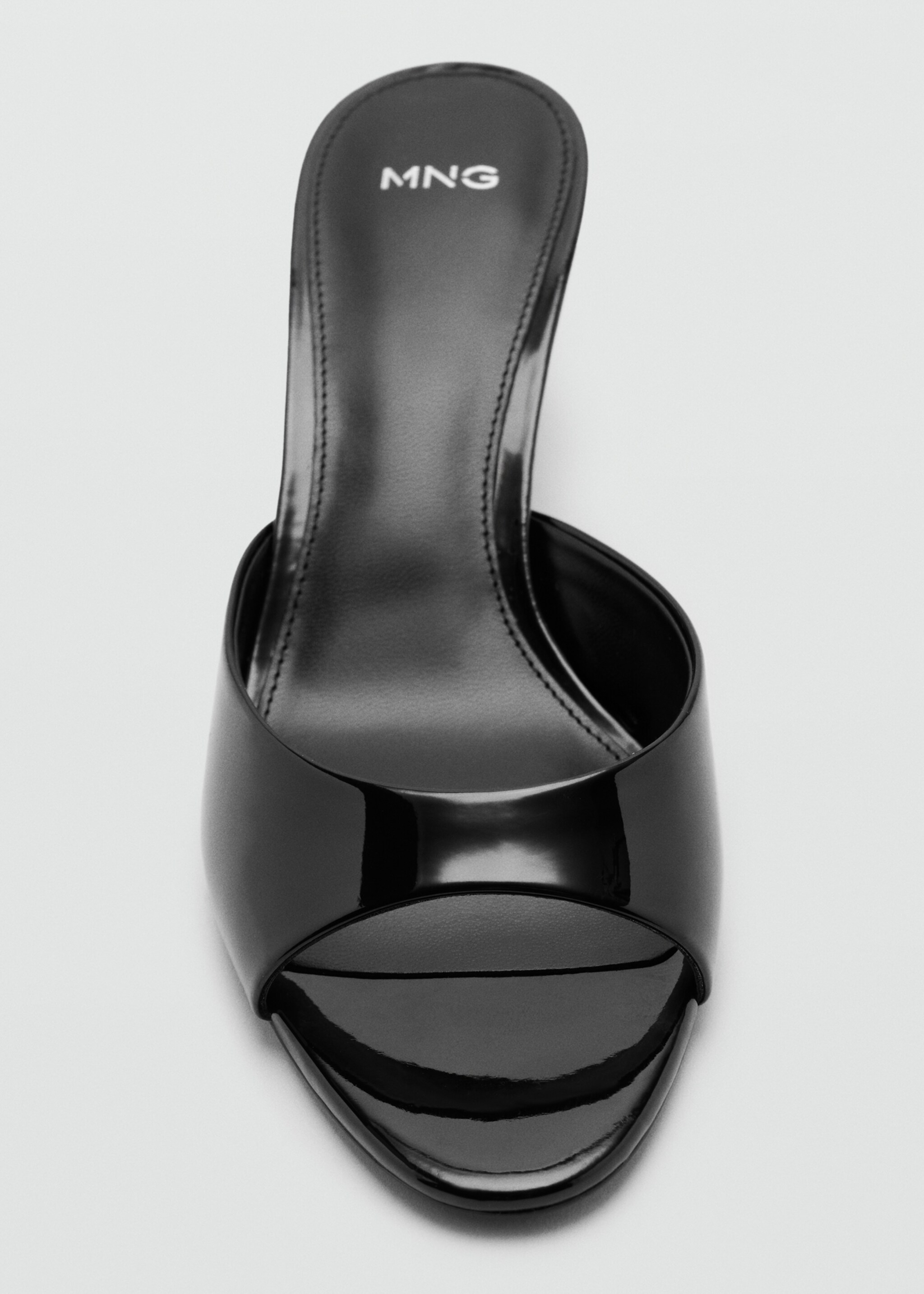 Pointed heel sandals - Details of the article 3, Black. Ref: 27015820-00.