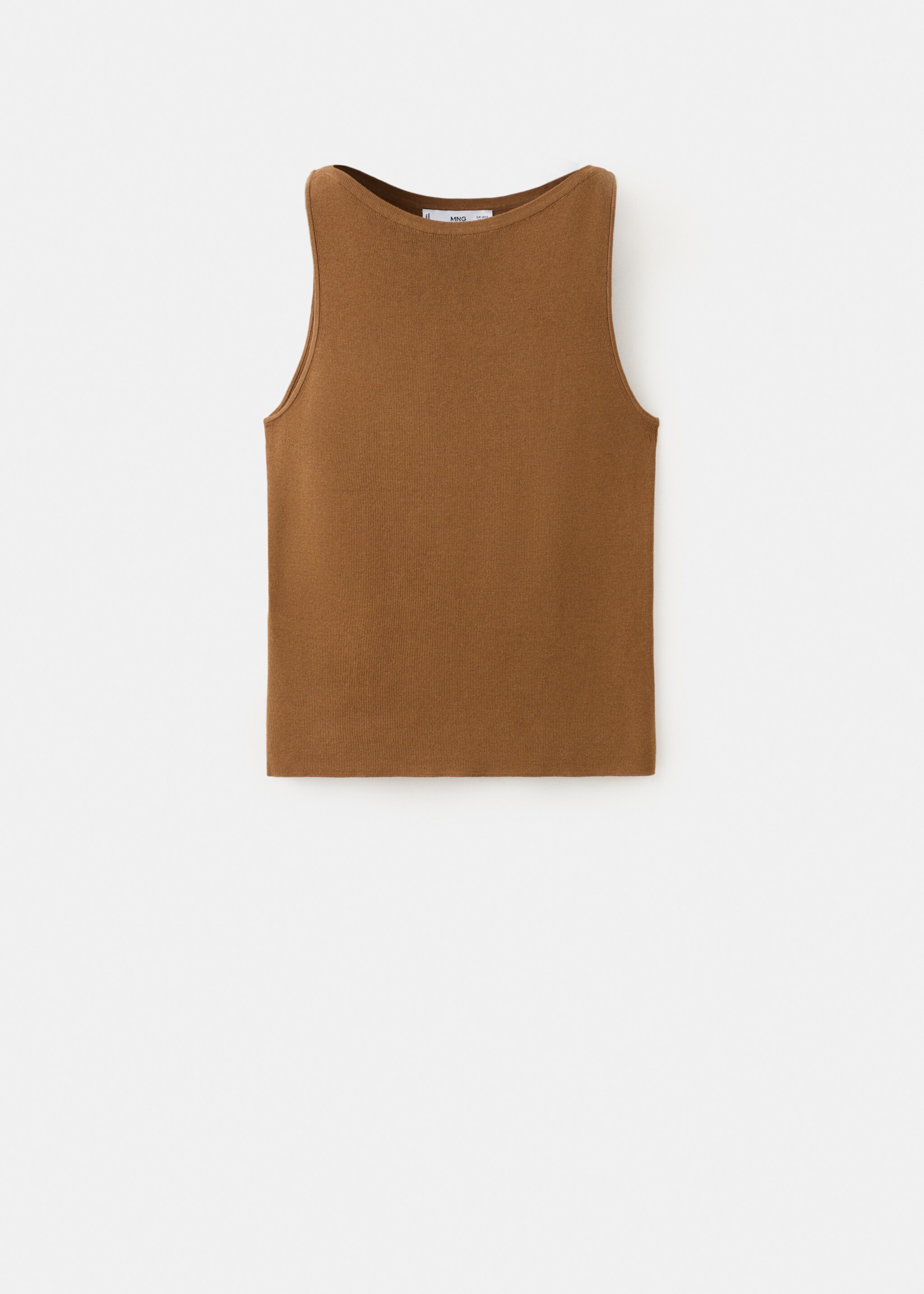 بلوزة شفافة محبوكة - منتج دون نموذج, كراميل. Ref: 27015821-00.