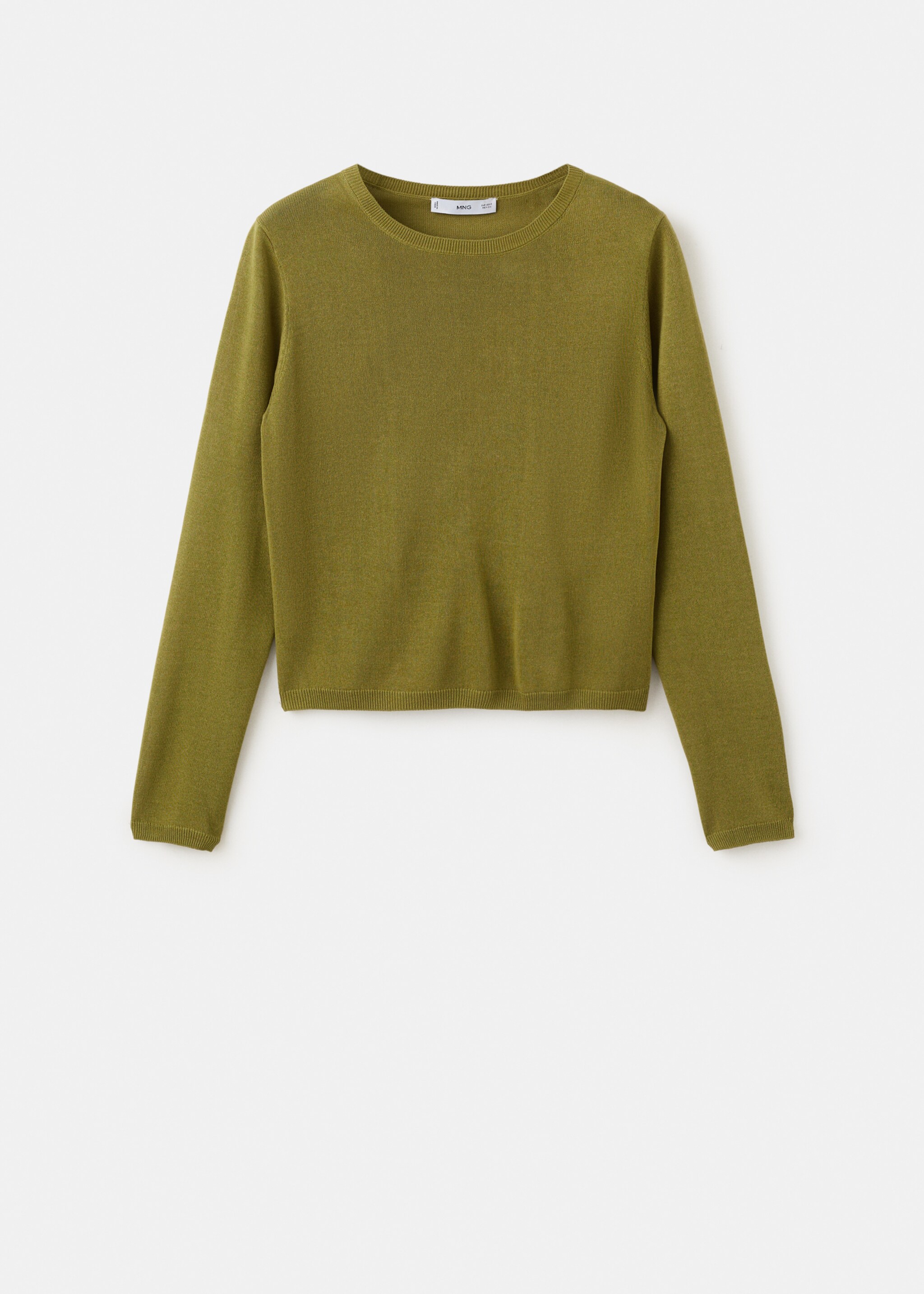 Long-sleeve knitted sweater - Article without model, Green. Ref: 27015822-00.