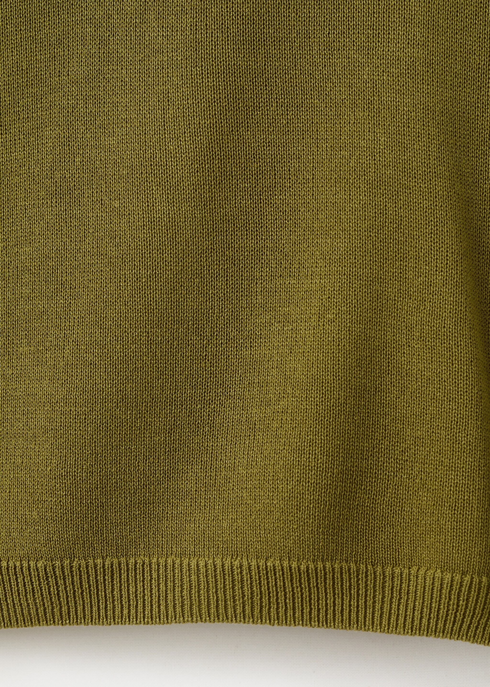 Long-sleeve knitted sweater - Details of the article 0, Green. Ref: 27015822-00.
