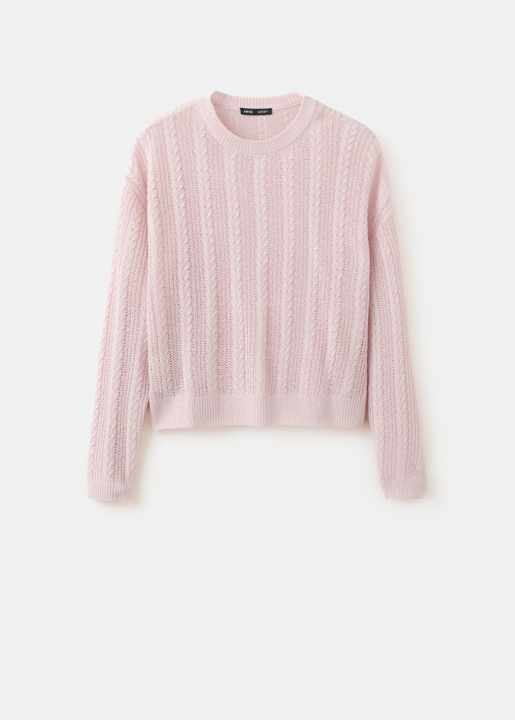 Knit sweater with lace pattern - image 5