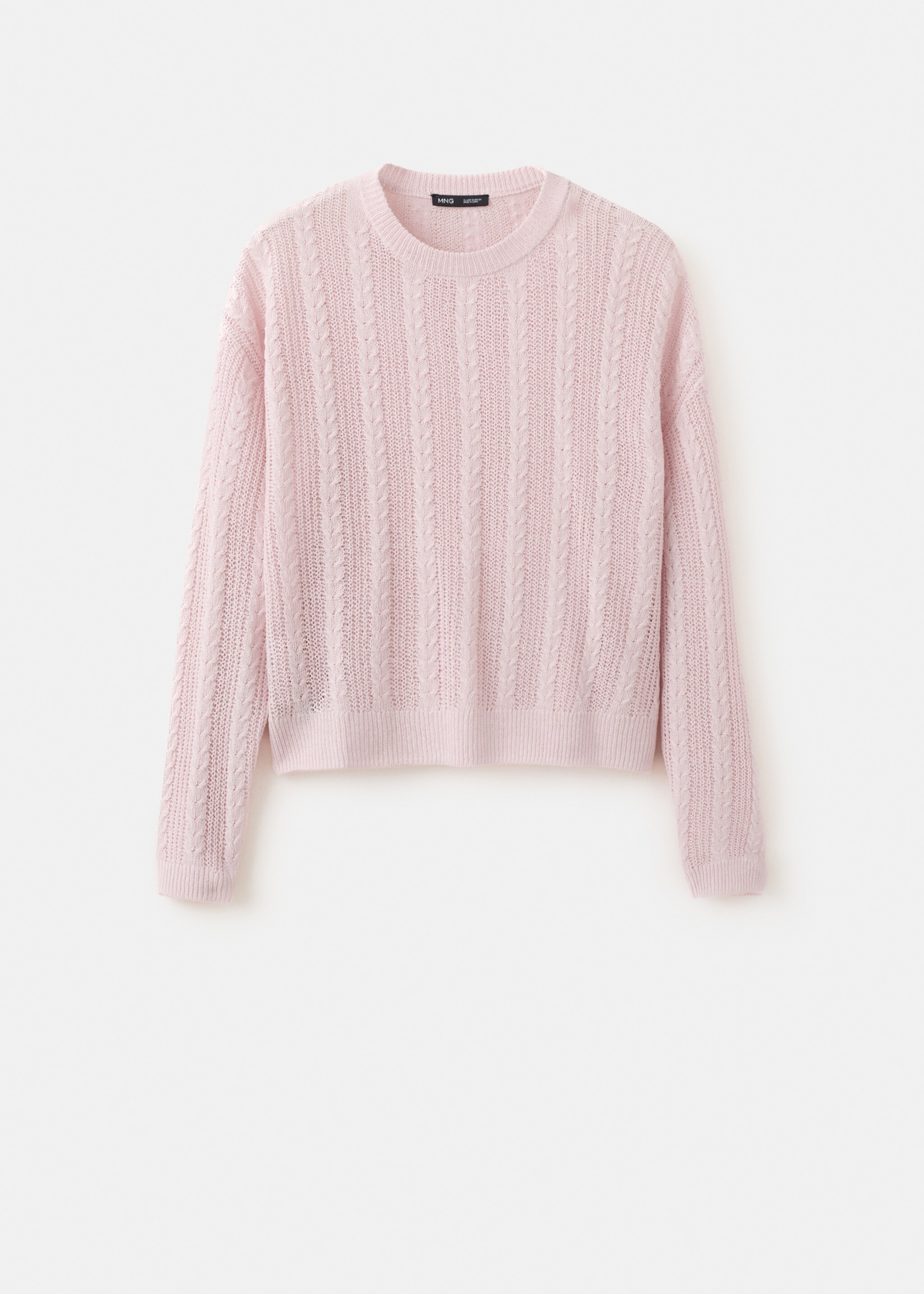 Pull en maille ajourée - Article sans modèle, Violet clair/pastel. Ref: 27015823-00.