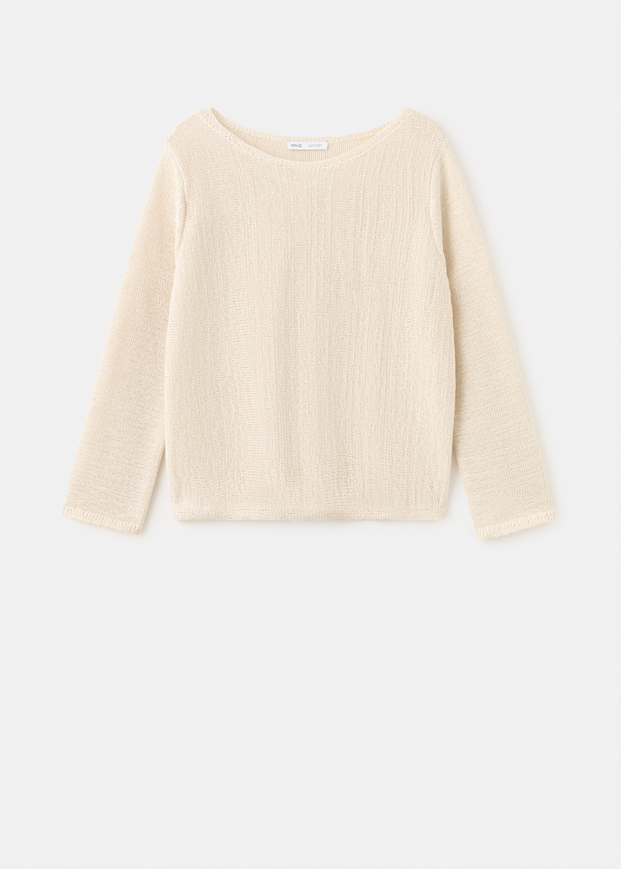 Lurex knitted sweater - Article without model, Sand. Ref: 27015824-00.