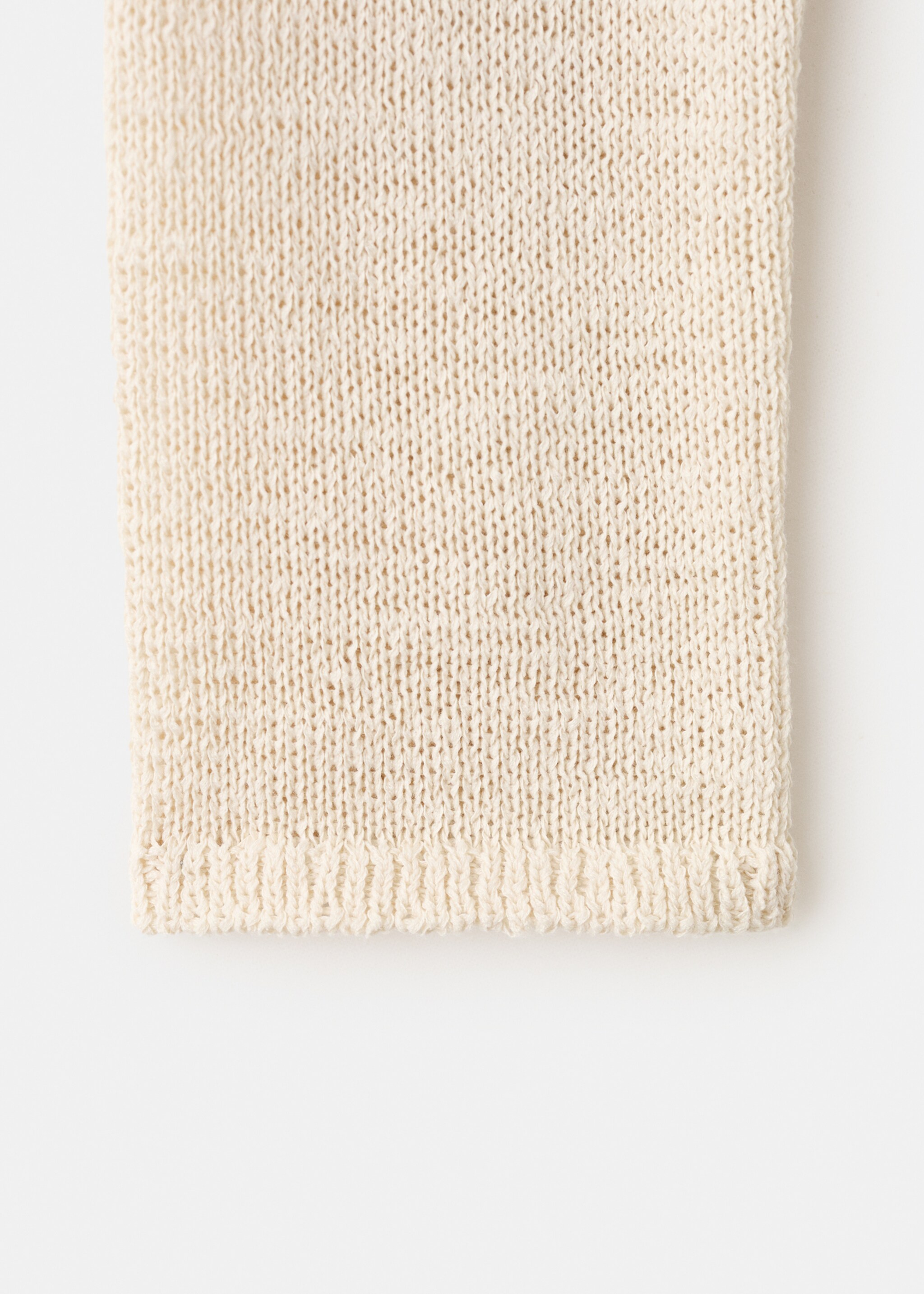 Lurex knitted sweater - Details of the article 0, Sand. Ref: 27015824-00.