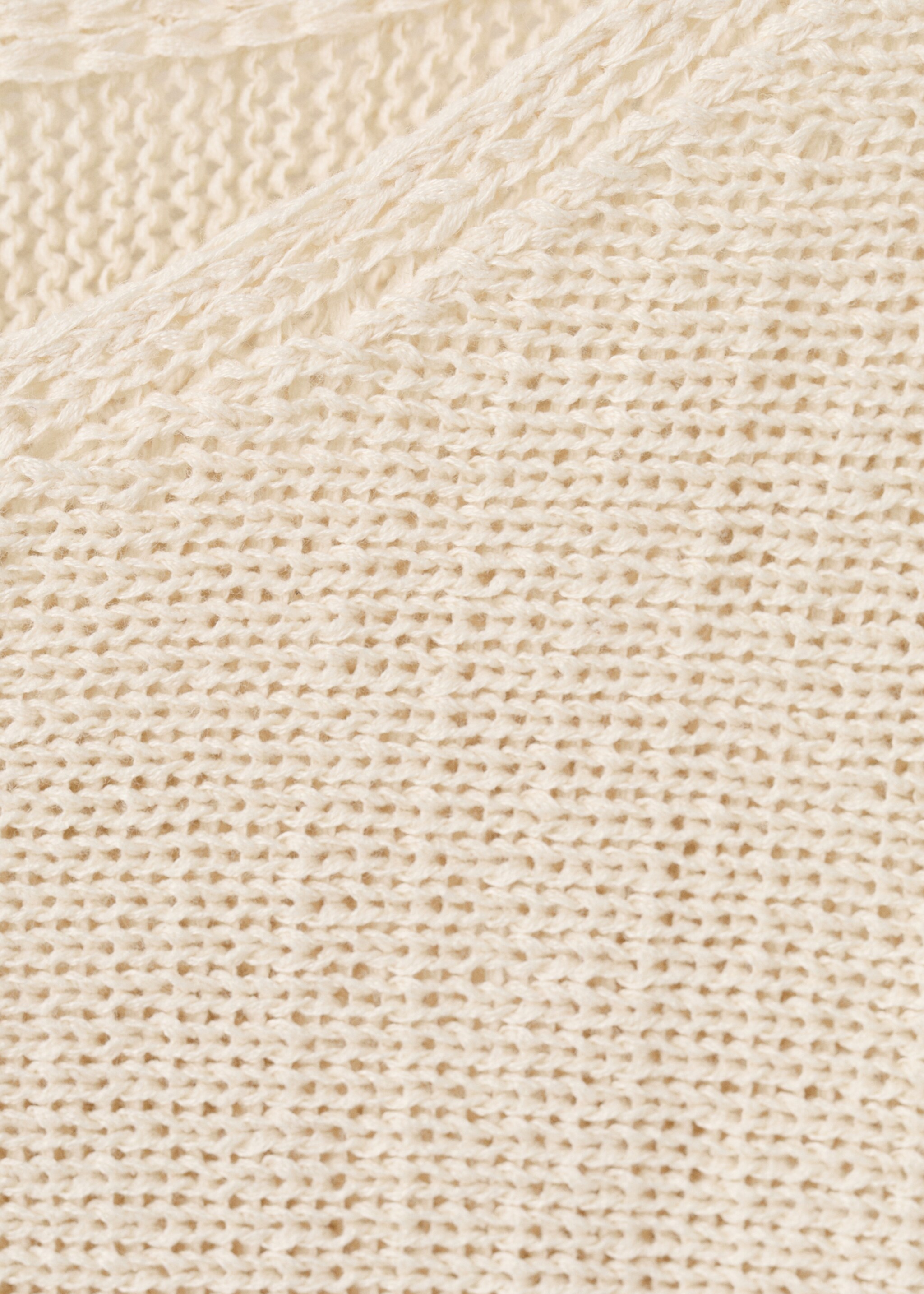Lurex knitted sweater - Details of the article 8, Sand. Ref: 27015824-00.