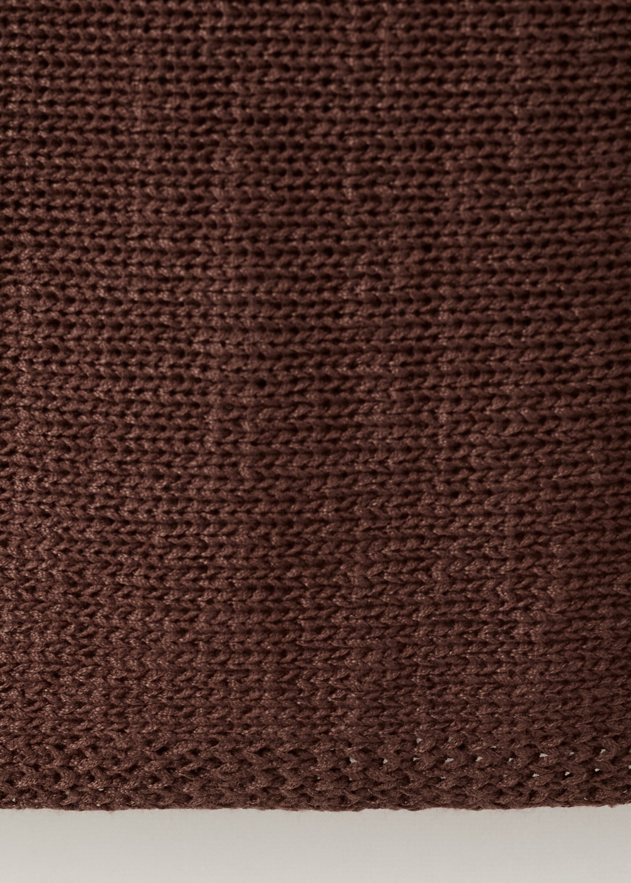 Lurex knitted sweater - Details of the article 0, Chocolate. Ref: 27015824-00.
