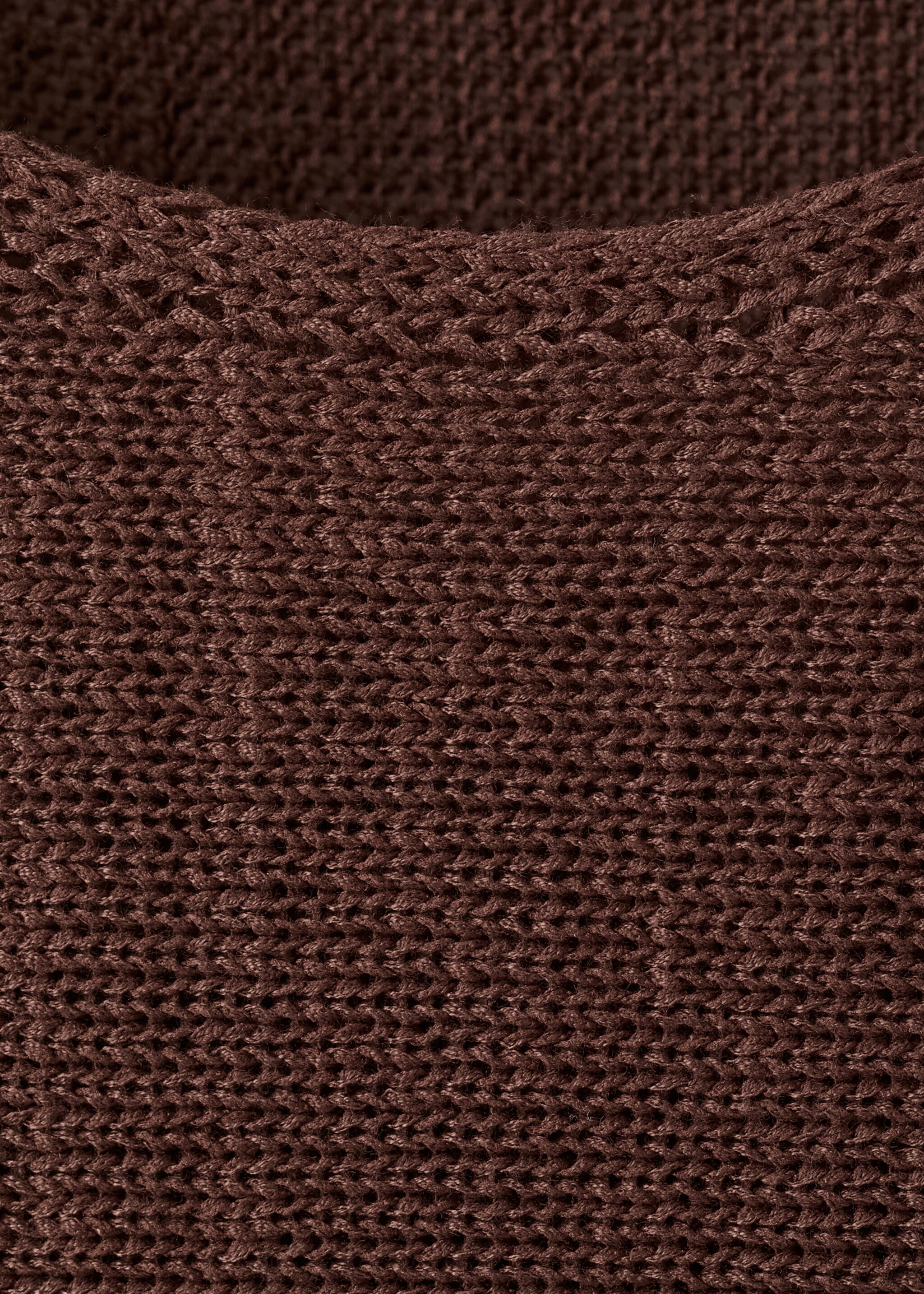 Lurex knitted sweater - Details of the article 8, Chocolate. Ref: 27015824-00.