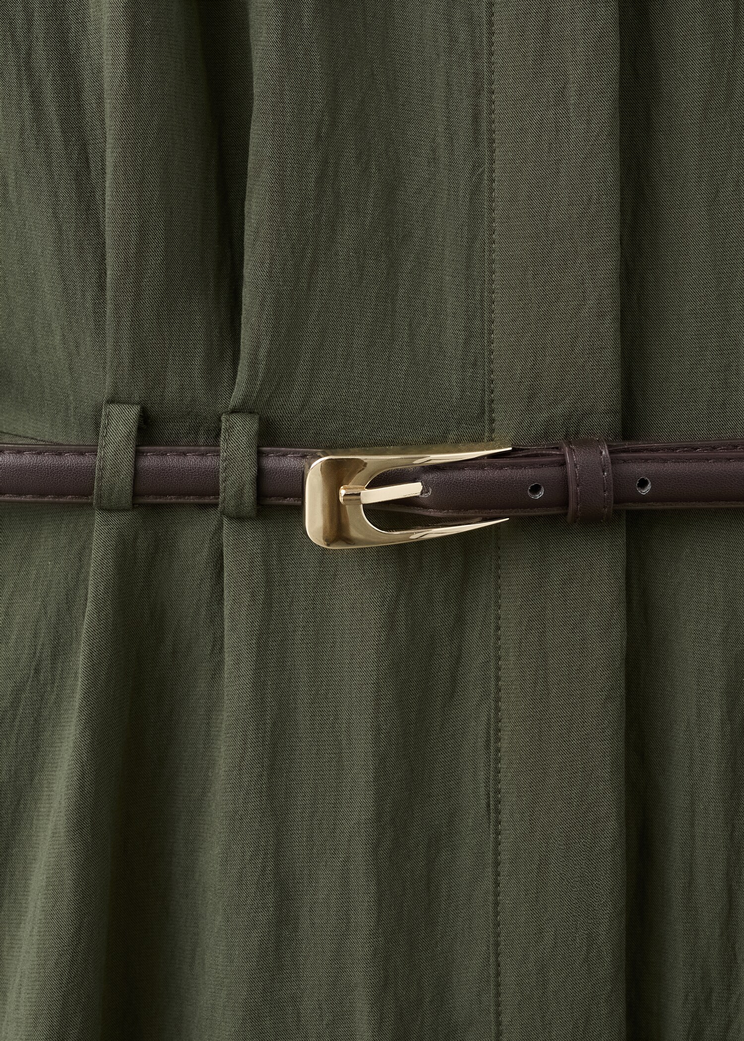 Lyocell shirt dress - Details of the article 0