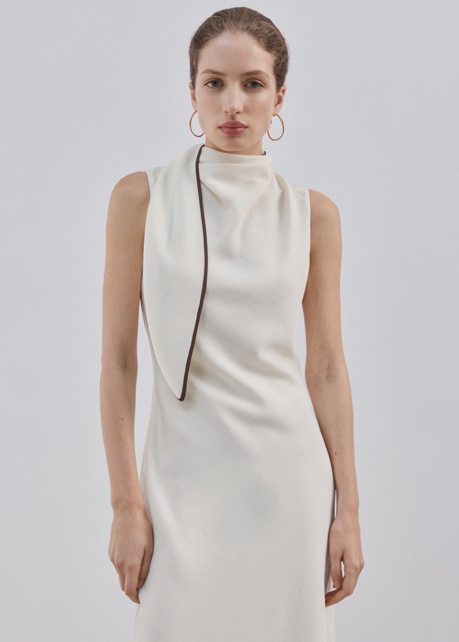 Scarf detail dress - Medium plane