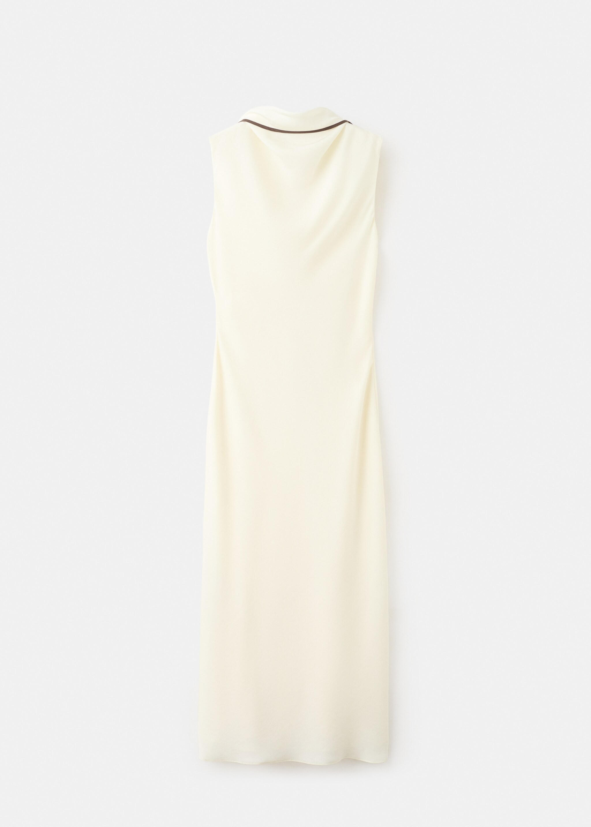 Scarf detail dress - Article without model, Vanilla. Ref: 27015830-00.