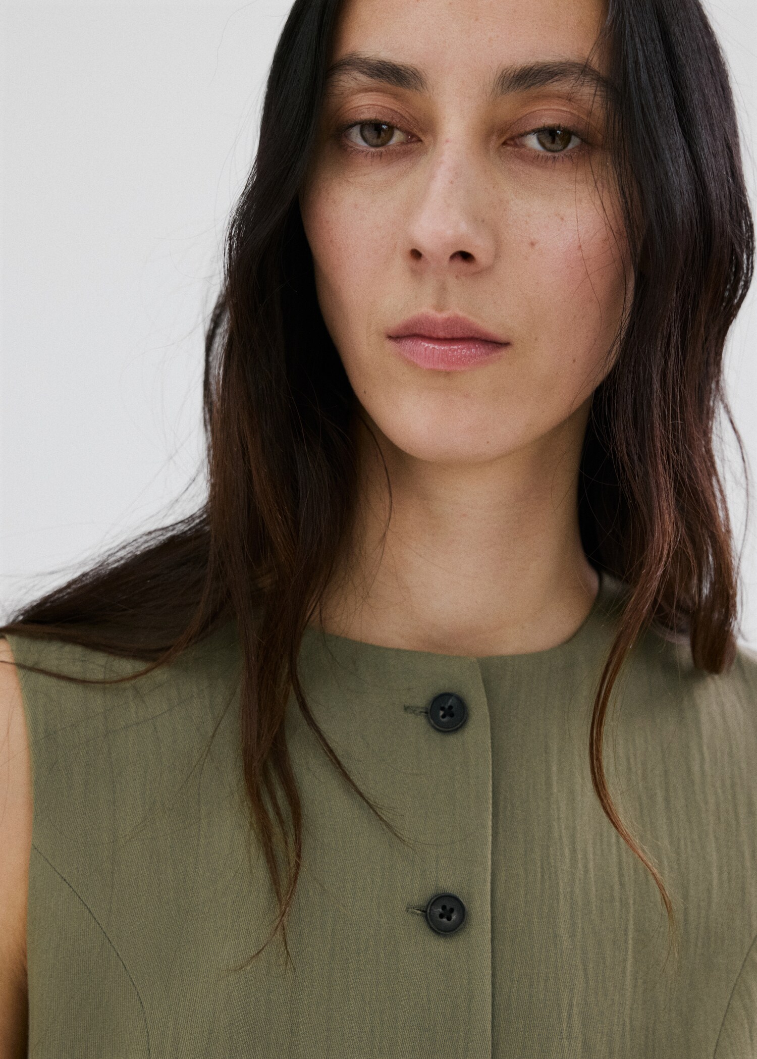 Vestido corto botones - Detalle del artículo 1