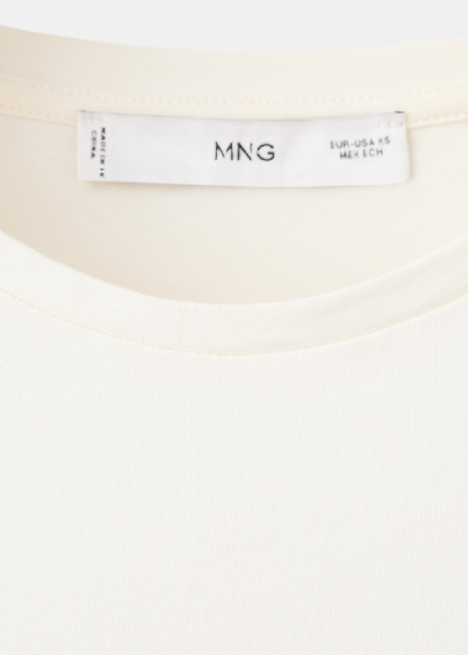 Embroidered cutwork cotton T-shirt - Details of the article 0