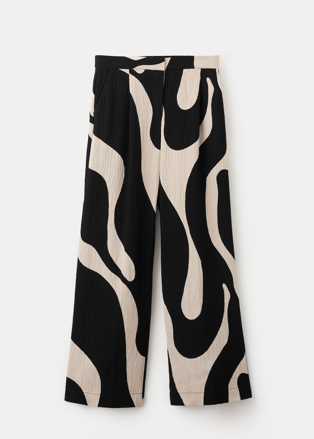Printed straight pants - image 3