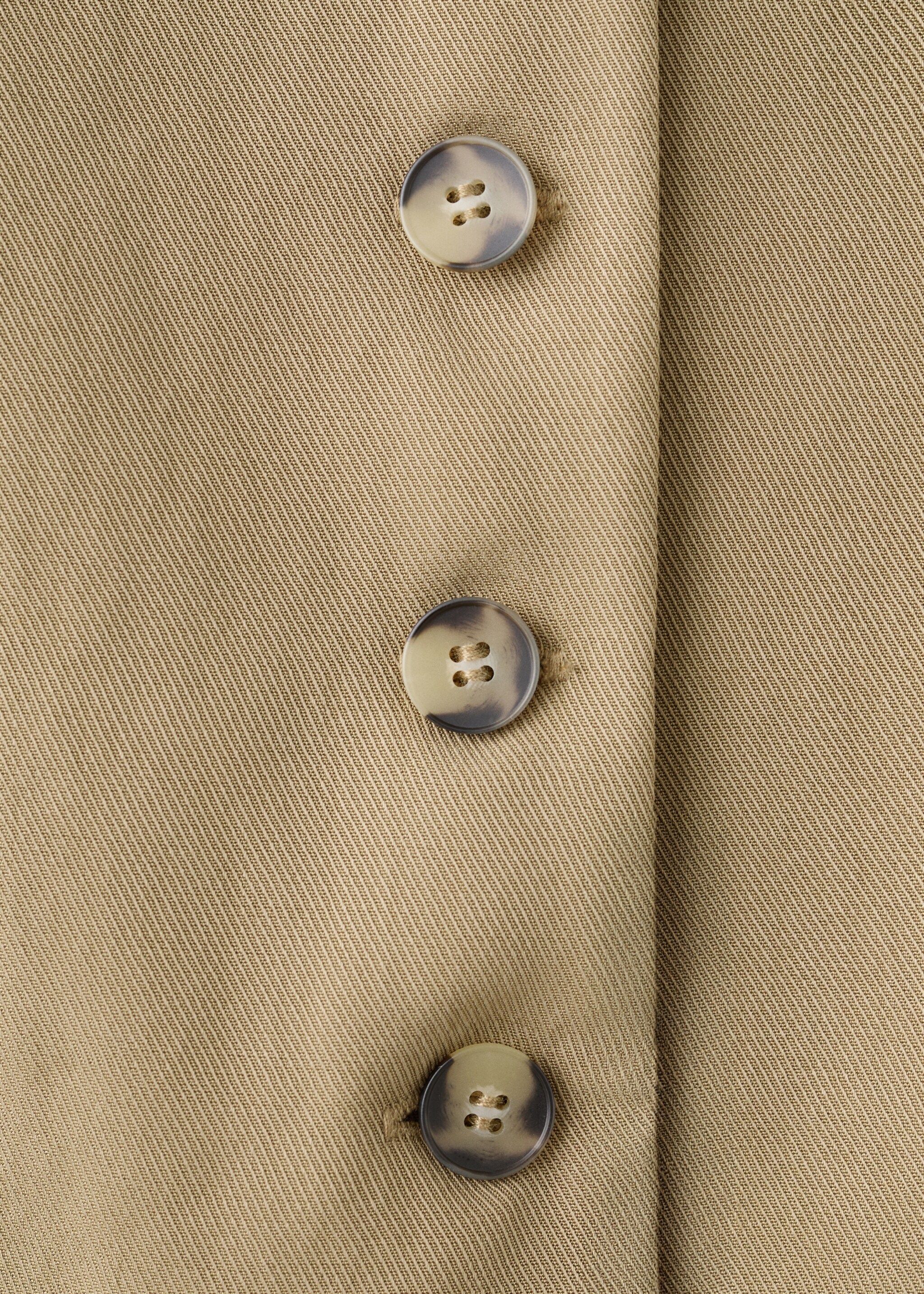 Lyocell combined jumpsuit - Details of the article 8, Khaki. Ref: 27015835-00.