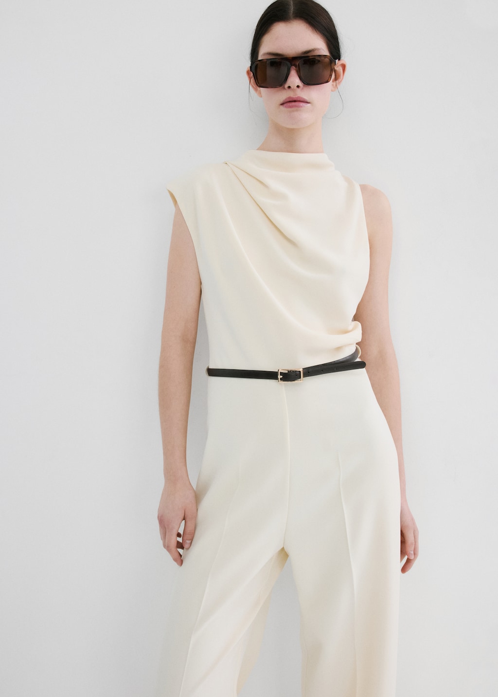 Asymmetric long jumpsuit - image 4