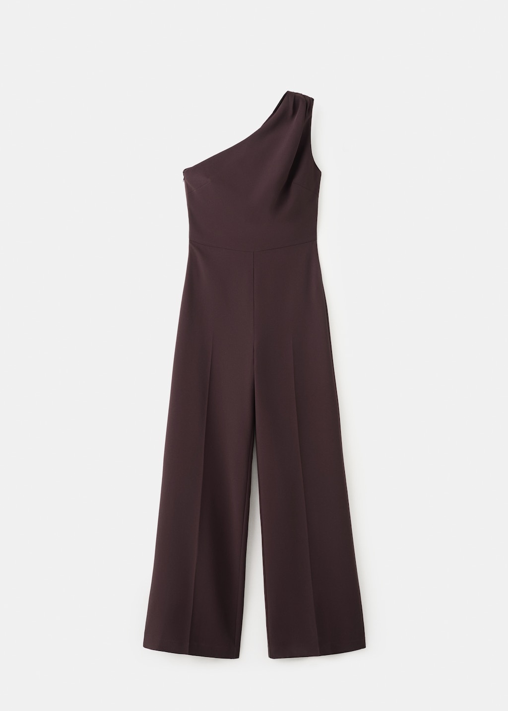 Asymmetrical jumpsuit with fringed scarf - image 2