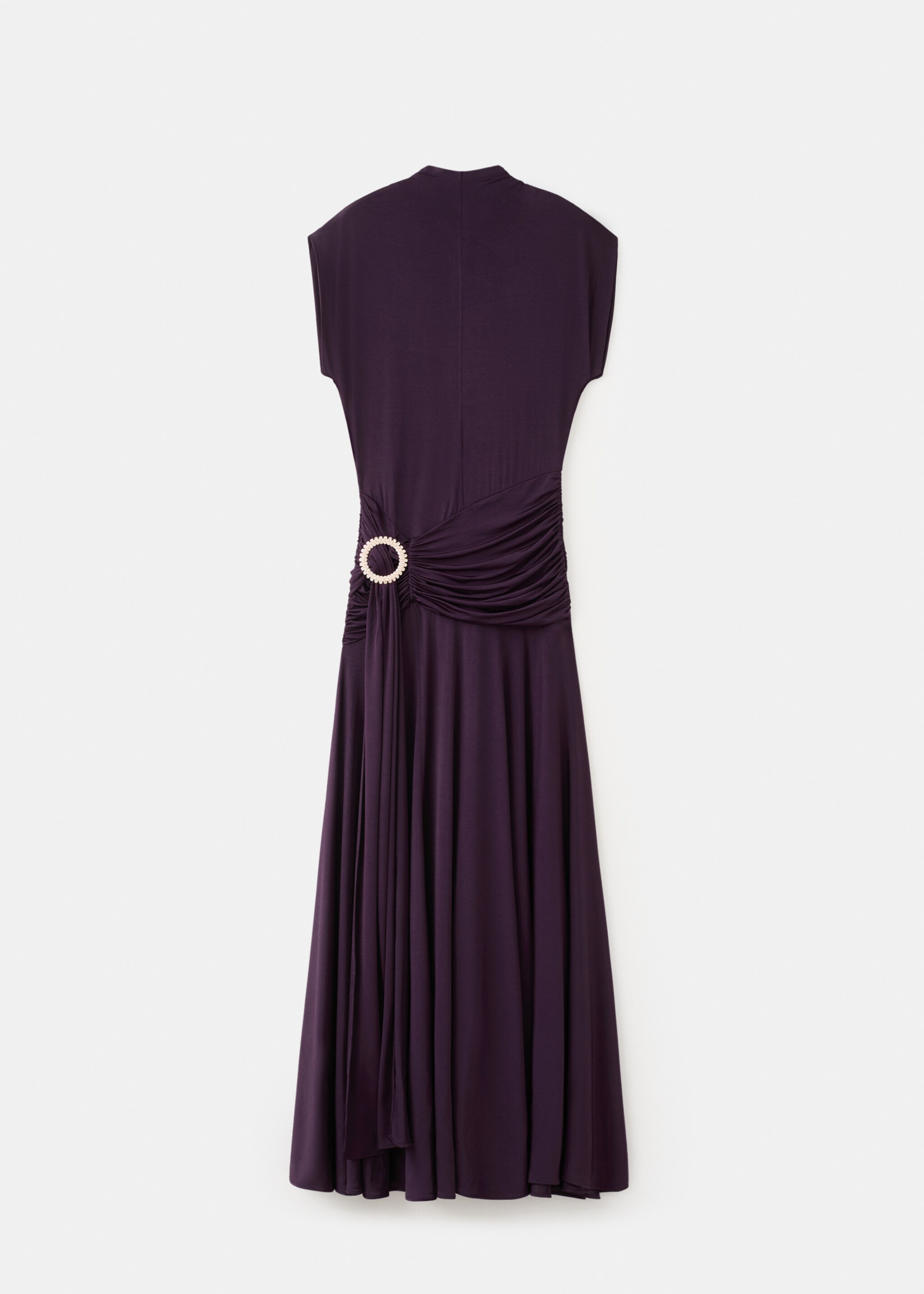 Long dress with metallic detail - Article without model, Purple. Ref: 27015841-00.