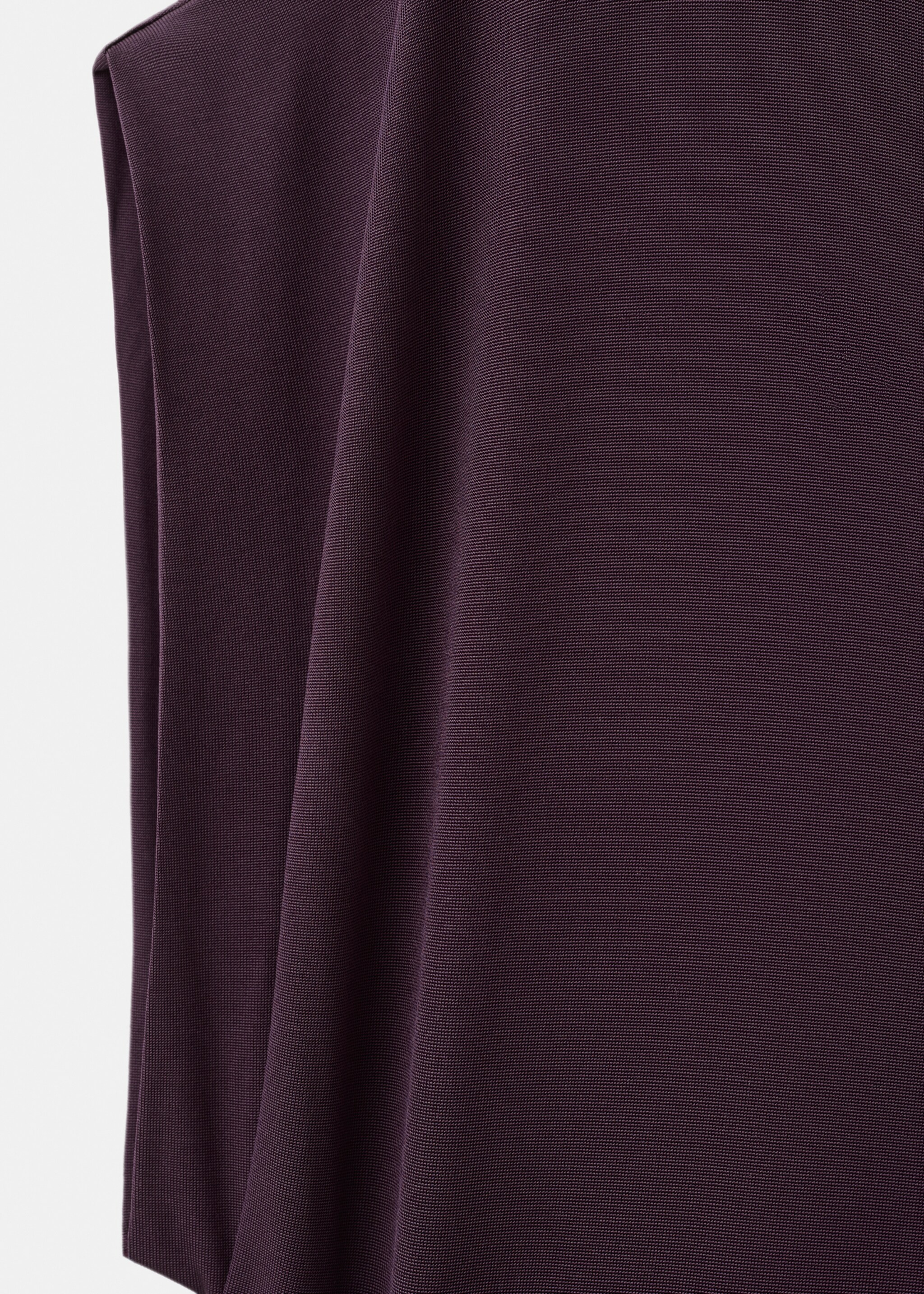 Long dress with metallic detail - Details of the article 0, Purple. Ref: 27015841-00.