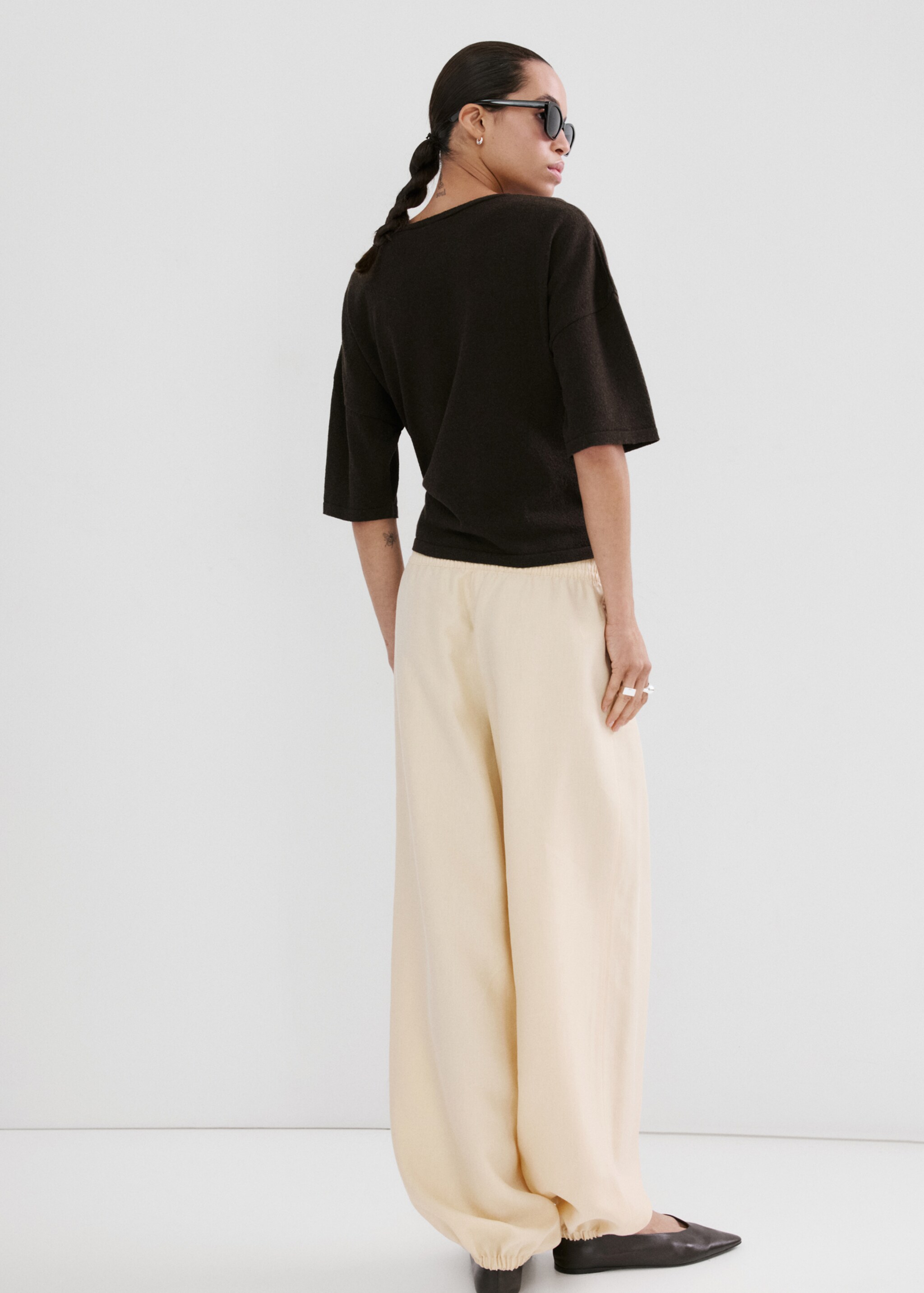 كنزة برباط - الجهة الخلفية للمنتج, شوكولاتة. Ref: 27015842-00.