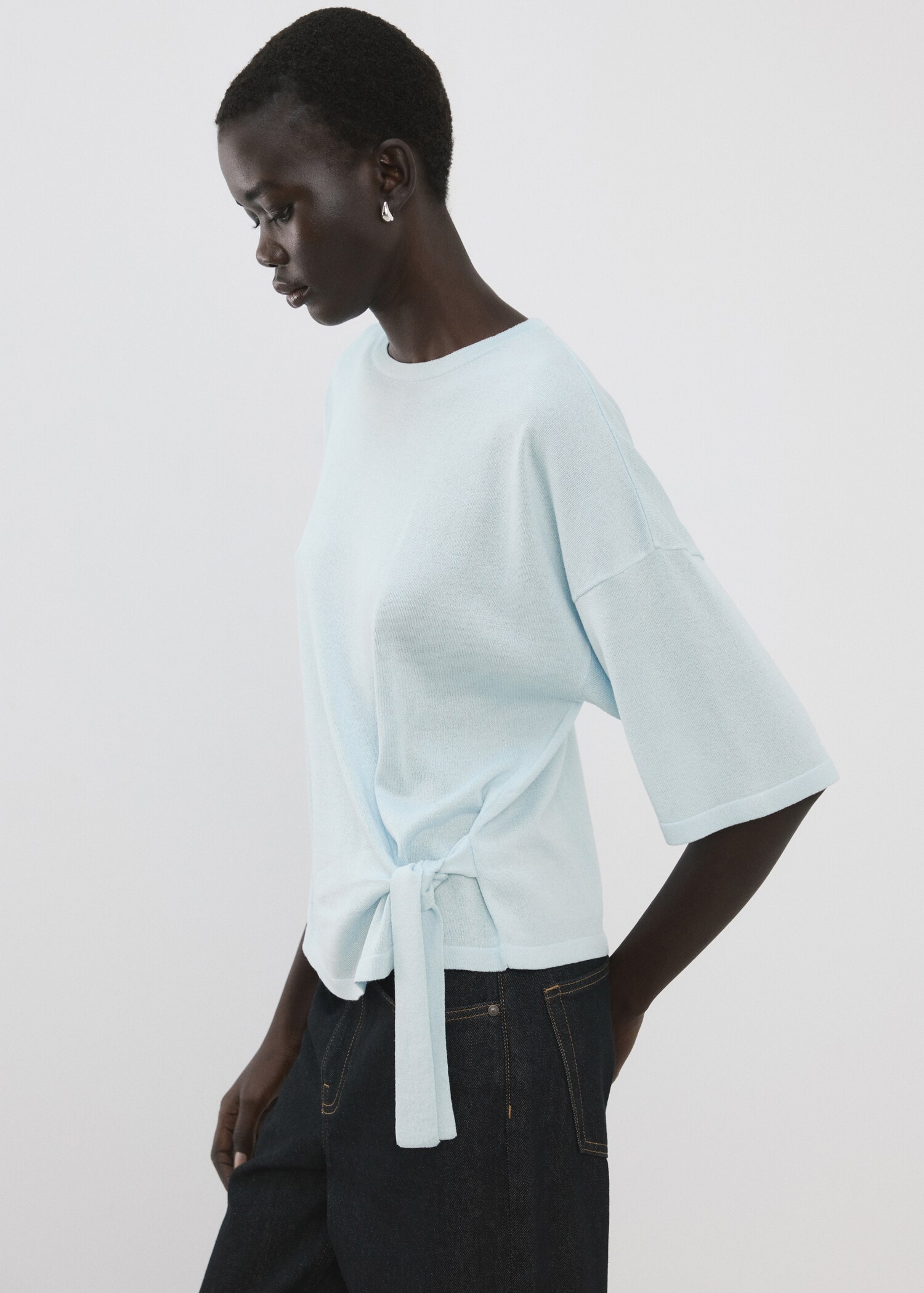 Bow knit sweater - Medium plane