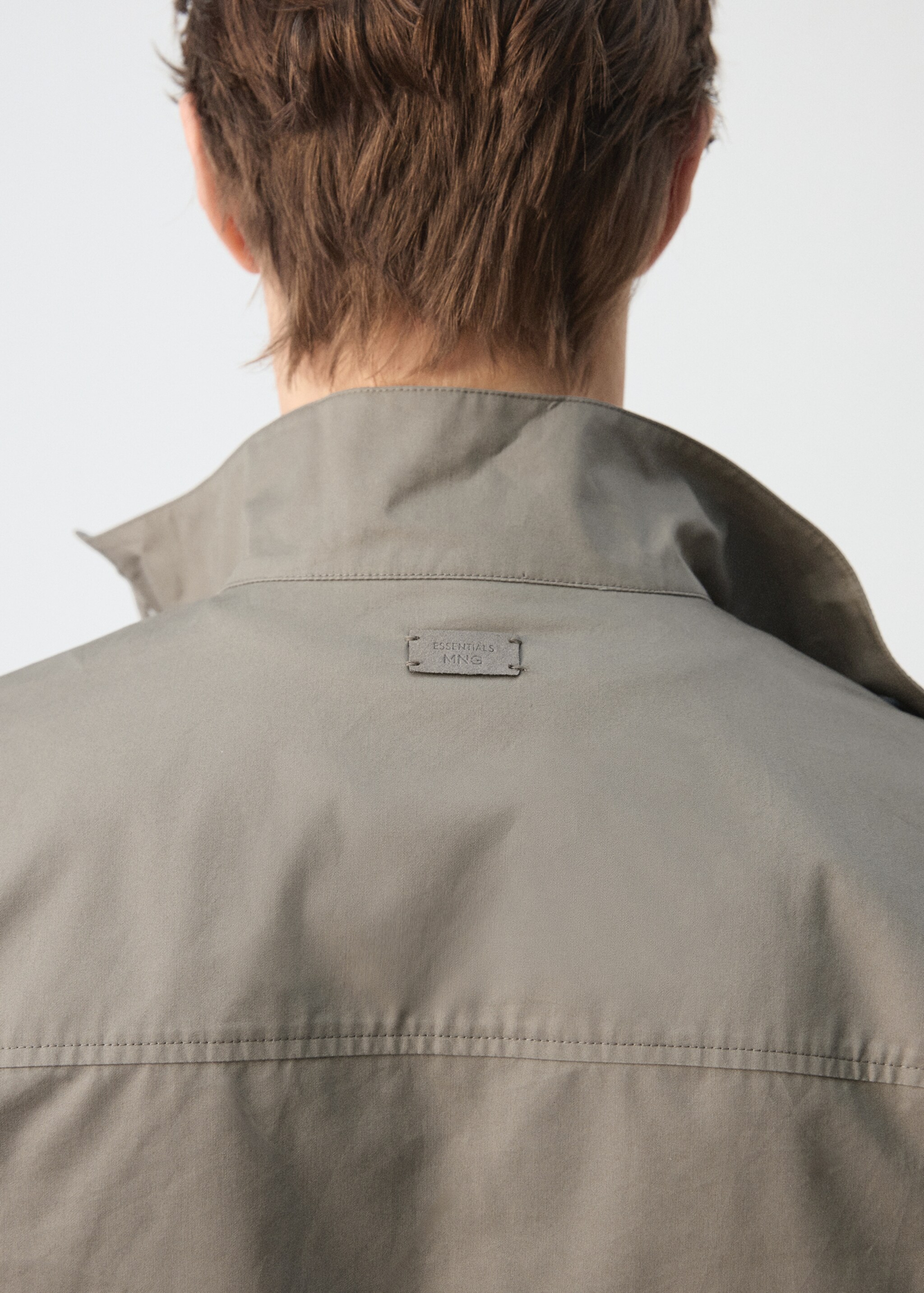 100% cotton water repellent jacket - Details of the article 4, Medium Brown. Ref: 27015934-00.