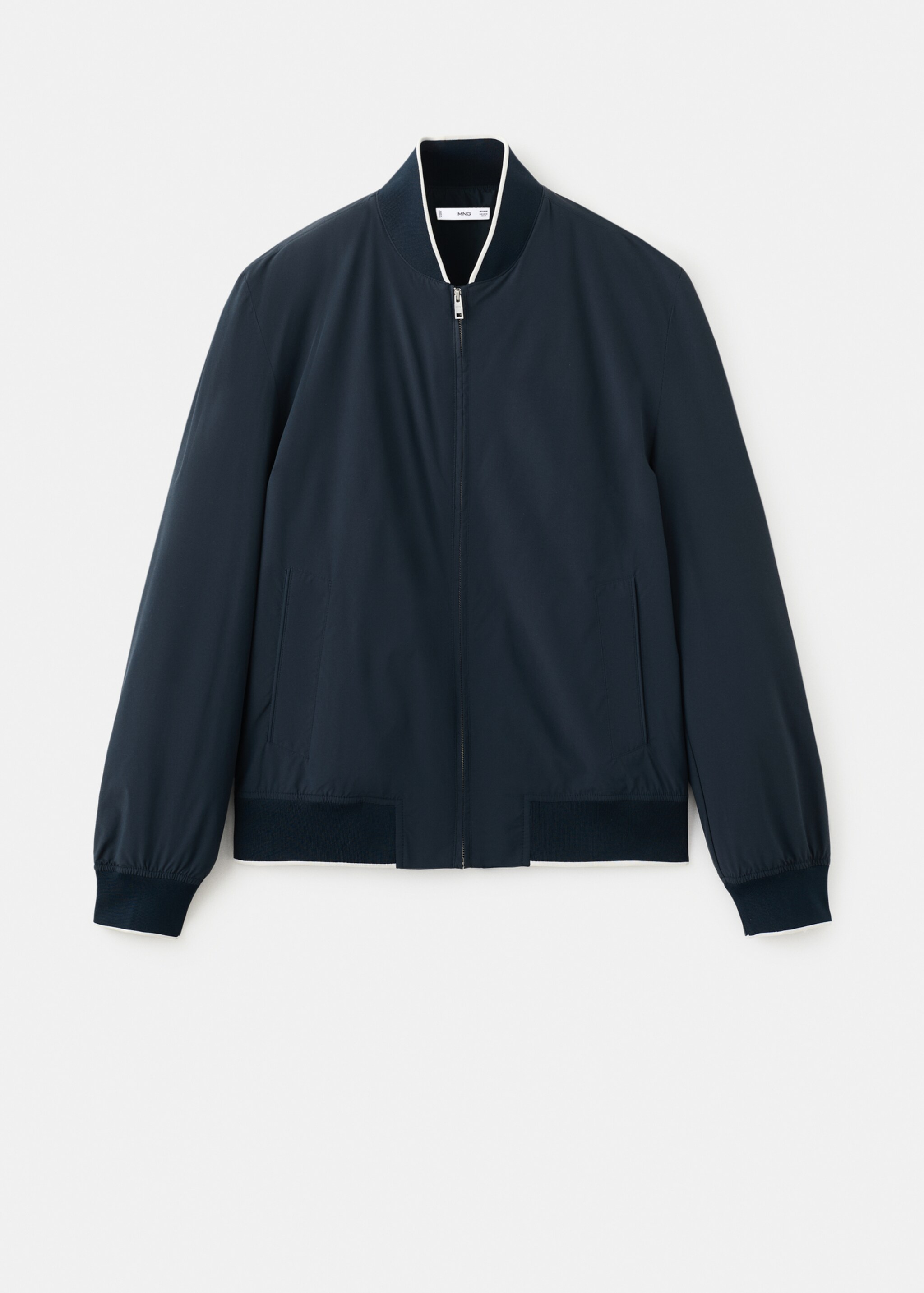 Lightweight water-repellent bomber jacket - Article without model, Navy. Ref: 27015935-00.