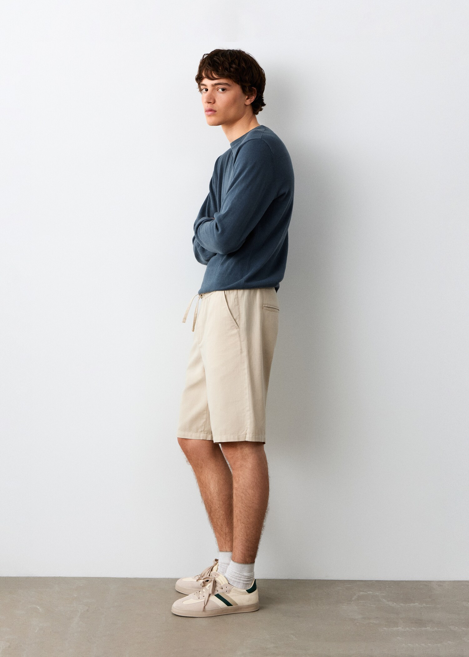 Cotton Bermuda shorts - Medium plane