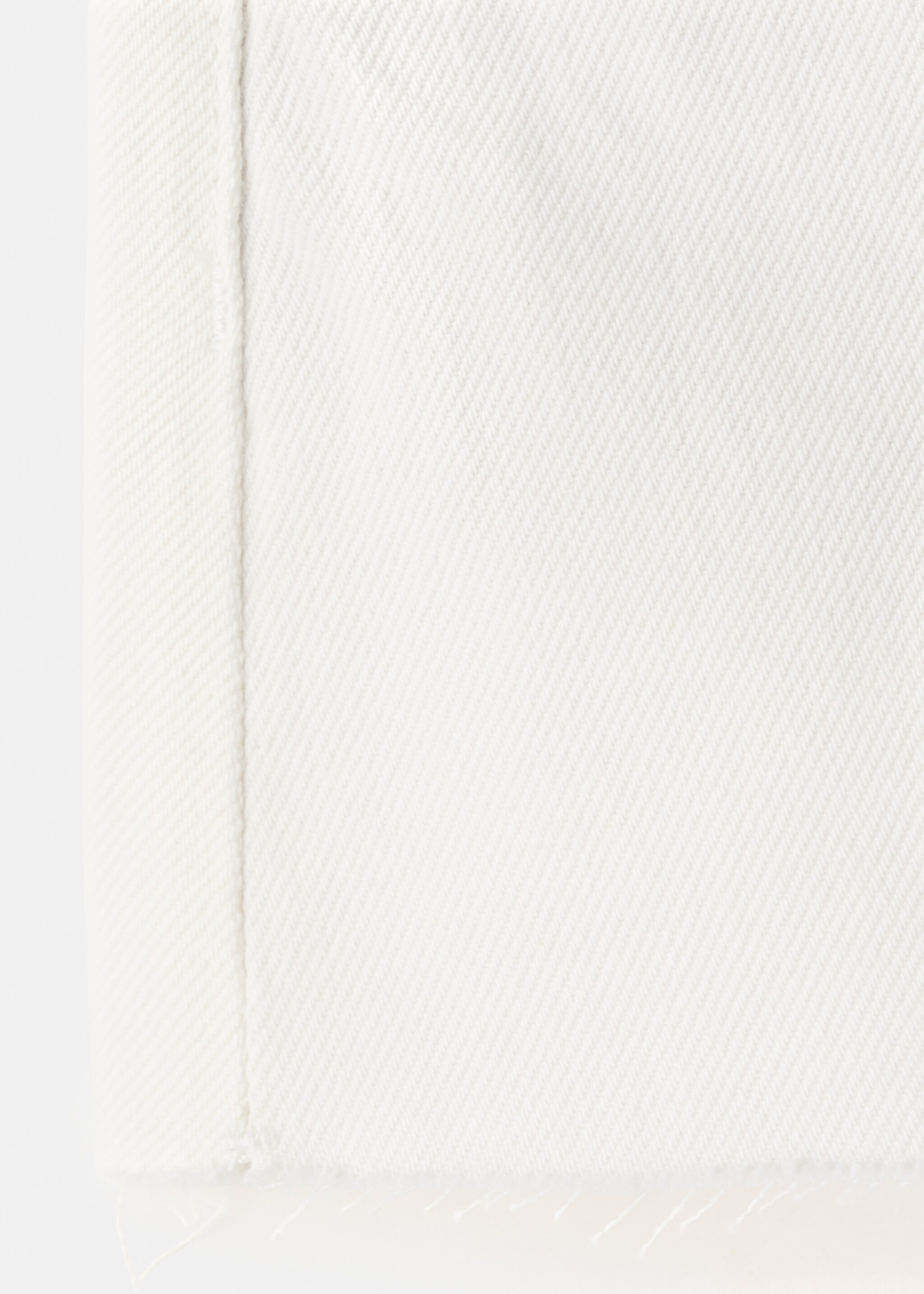 Denim shorts with frayed hem - Details of the article 0, Off White. Ref: 27015942-00.