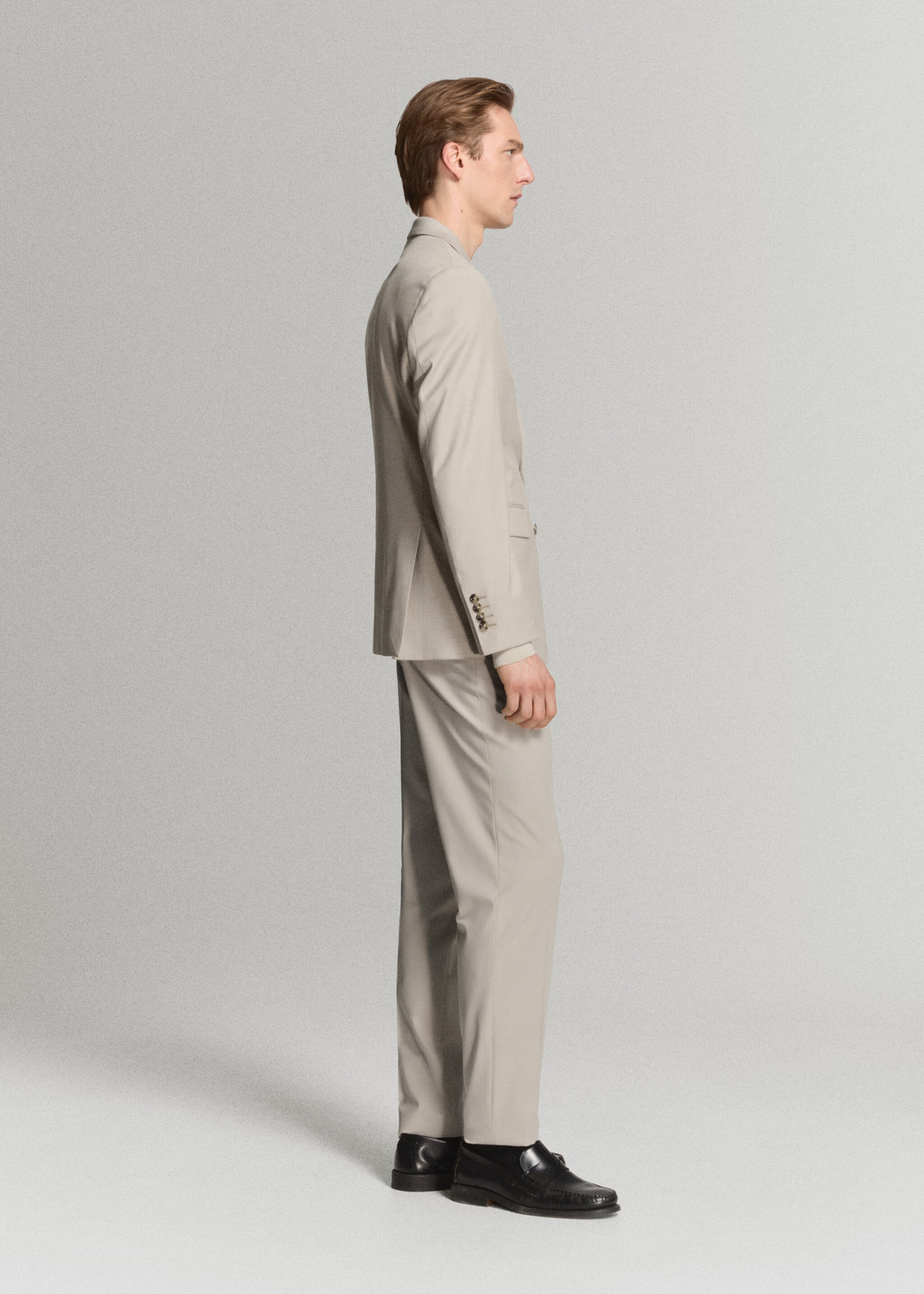 Pantalón traje Milán slim fit - Detalle del artículo 2, Beige. Ref: 27015943-00.