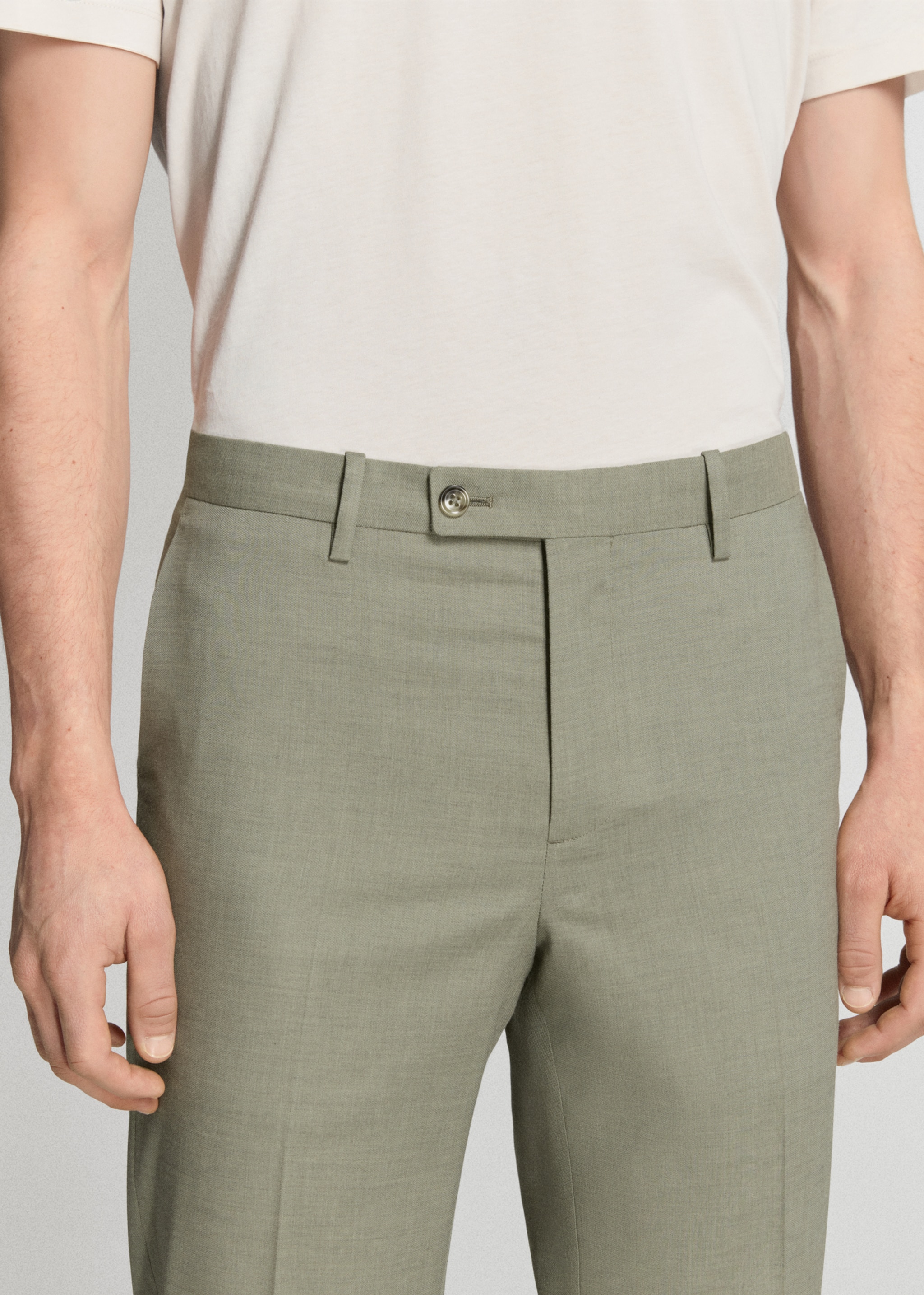 Pantalón traje Milán slim fit - Detalle del artículo 1, Verde. Ref: 27015944-00.
